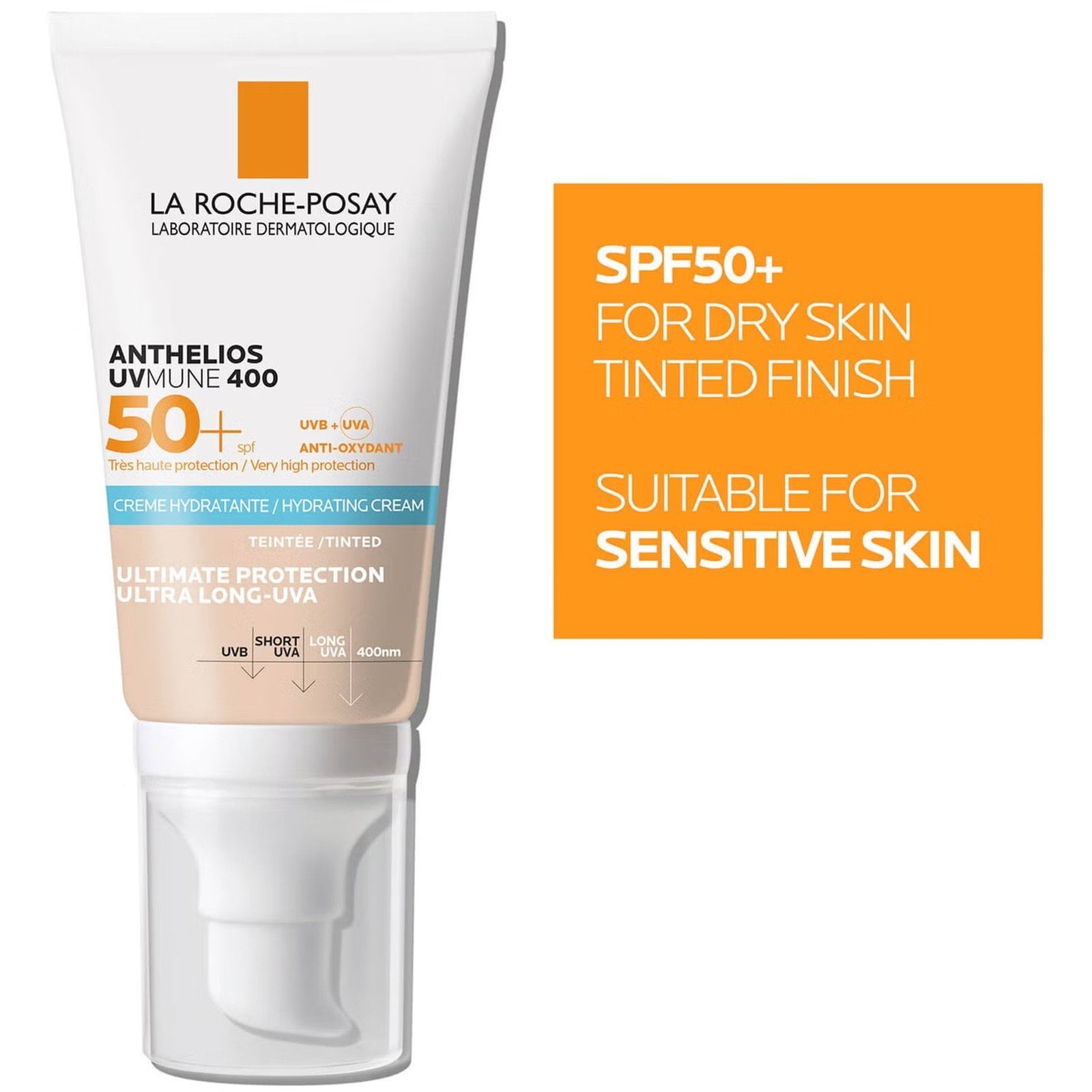 La Roche-Posay Anthelios UVMune 400 Hydrating Tinted Cream Sunscreen SPF50+ 50ml