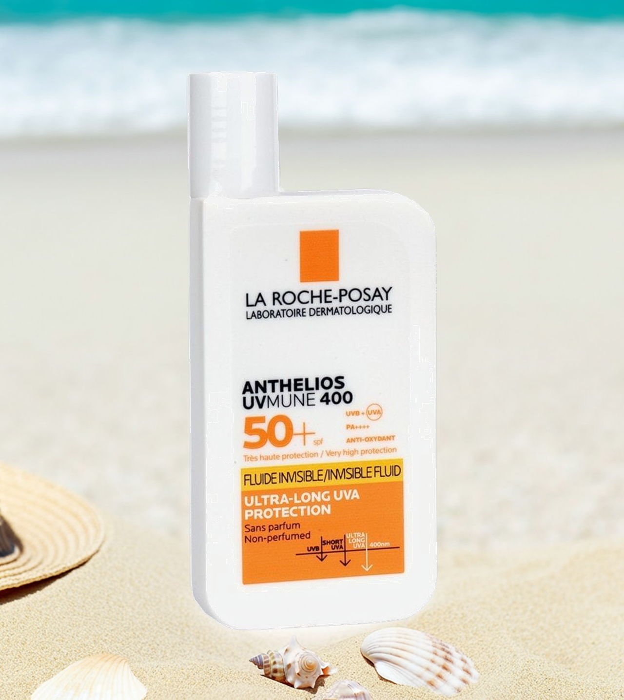 La Roche-Posay Anthelios UVMune 400 Onzichtbare Fluïde Parfumvrij SPF50+ Zonnebrand 50ml