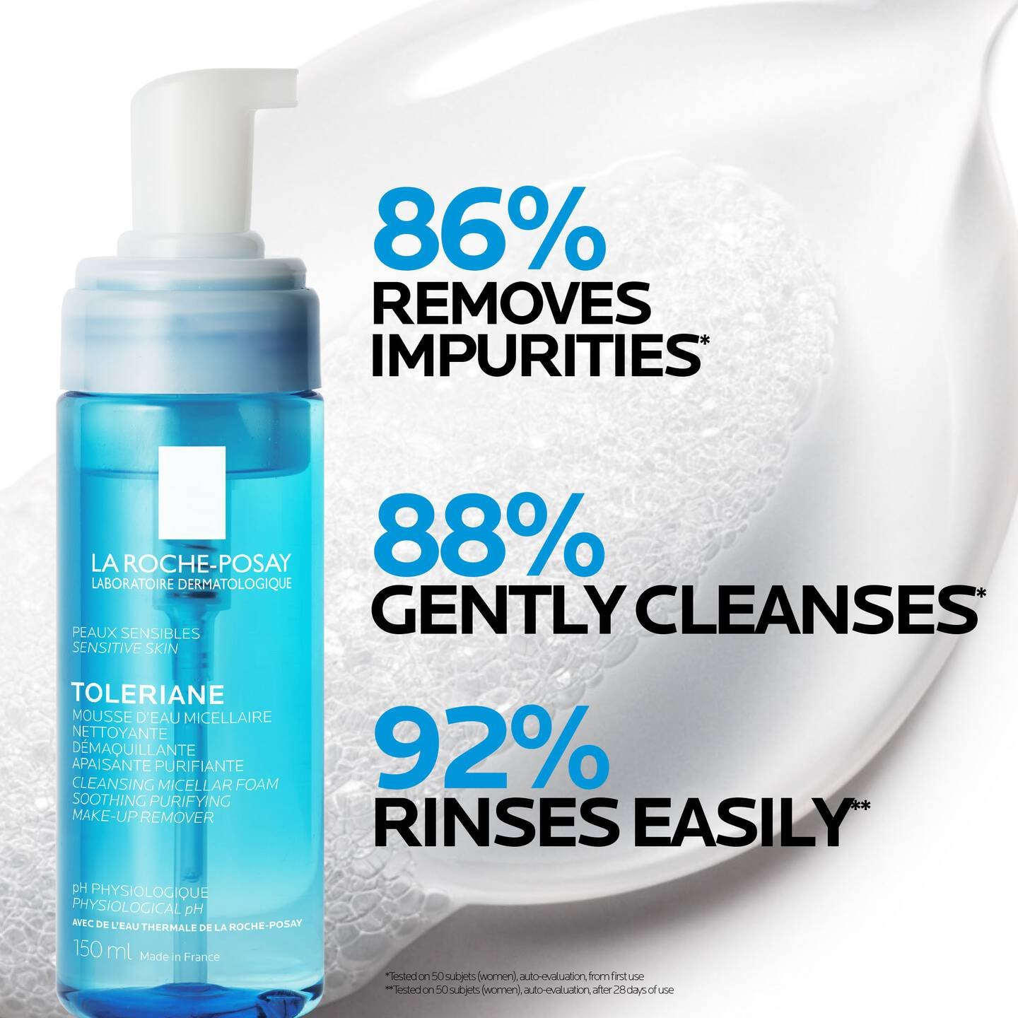 La Roche-Posay Toleriane Schiuma Micellare Detergente 150ml
