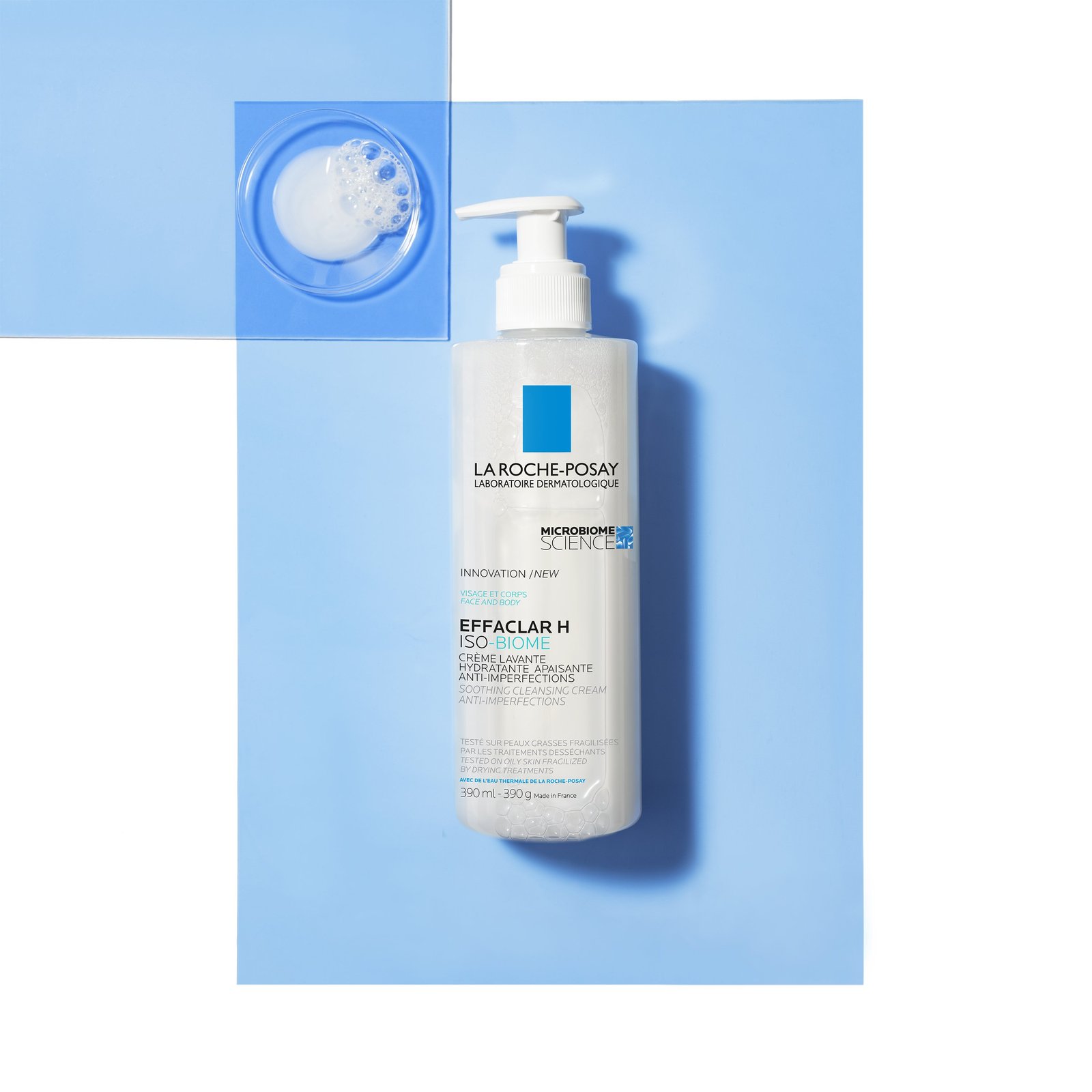 La Roche-Posay Effaclar H Iso-Biome Crema Limpiadora Calmante 390ml