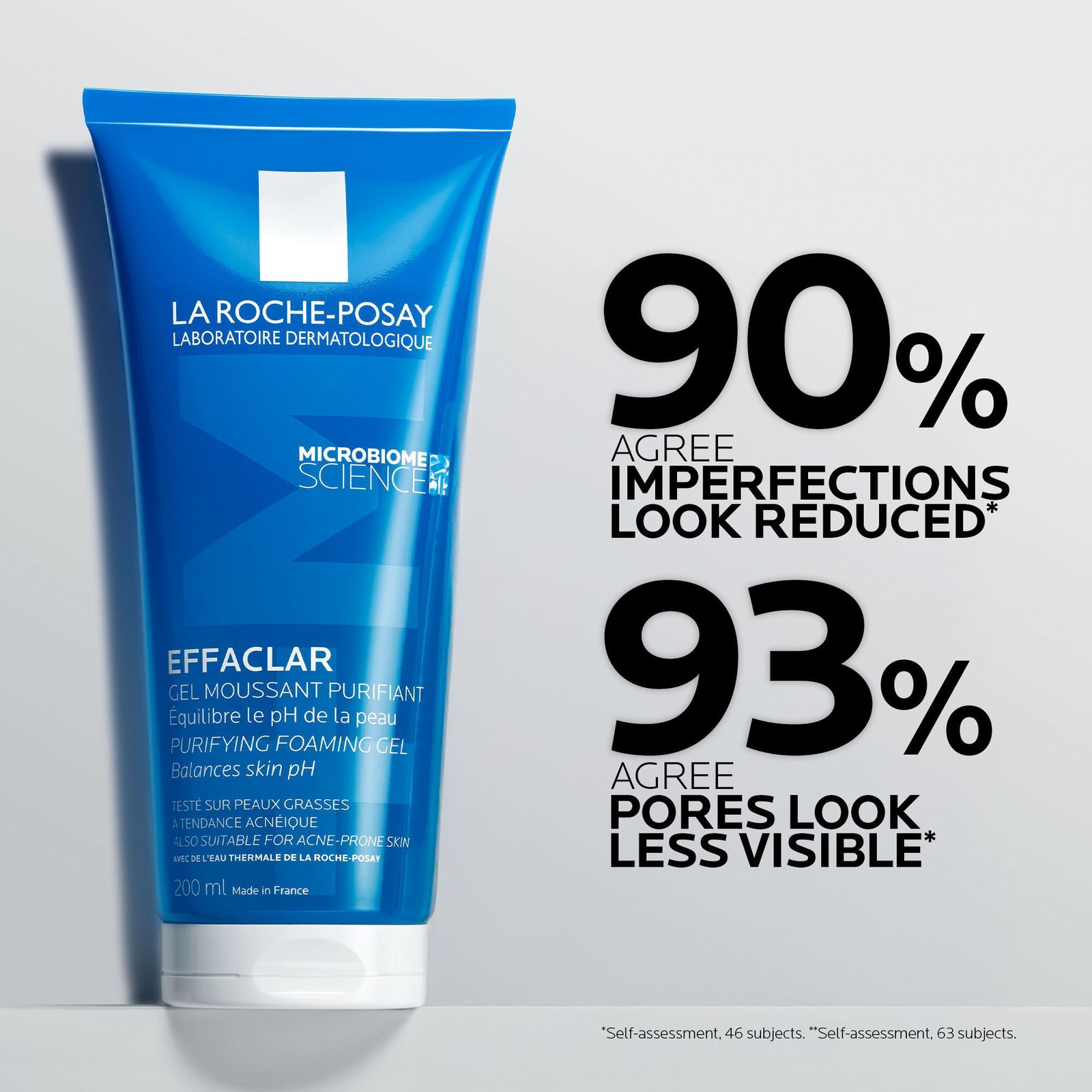 La Roche-Posay Effaclar +M منقي رغوي جل 200ml