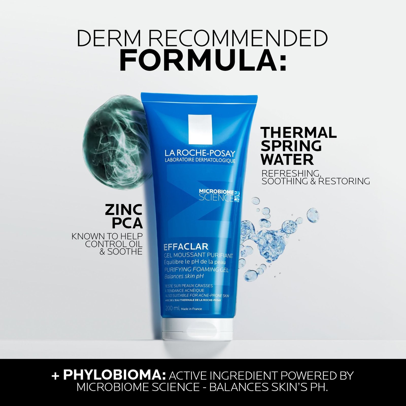 La Roche-Posay Effaclar +M منقي رغوي جل 200ml