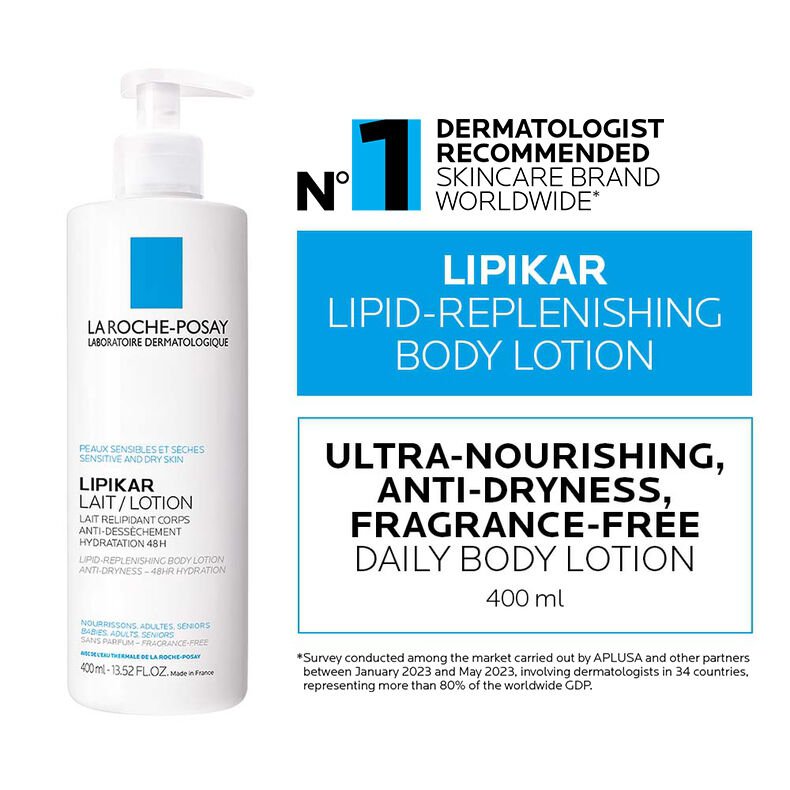 La Roche-Posay Lipikar 48h Lipid-Replenishing Anti-Dryness Body Milk 400ml