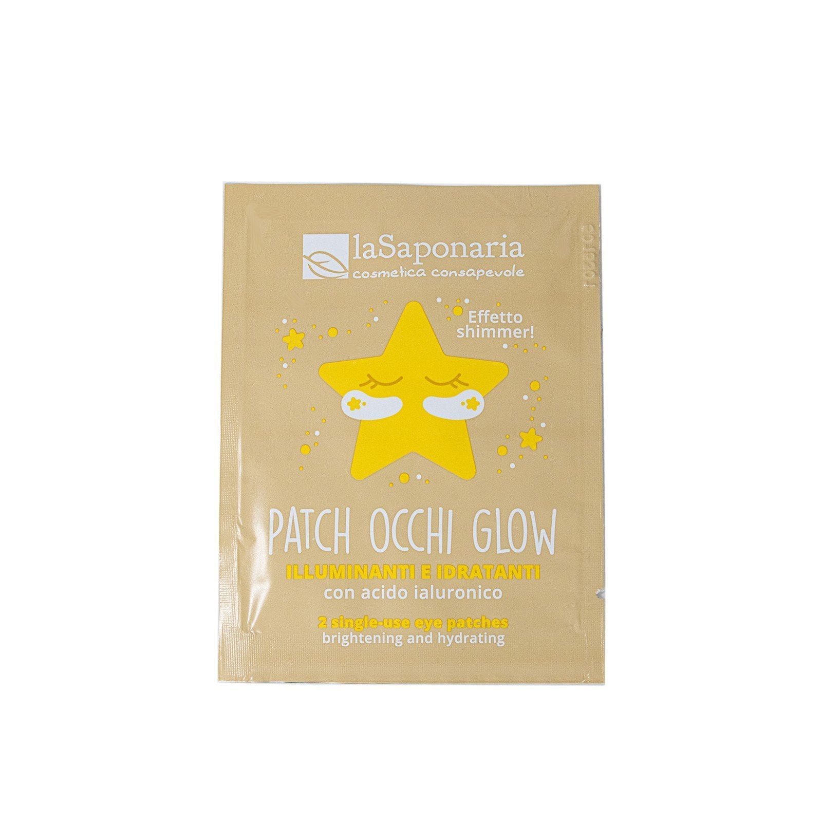 La Saponaria Hyaluronic Acid Glow Eye Patches x2