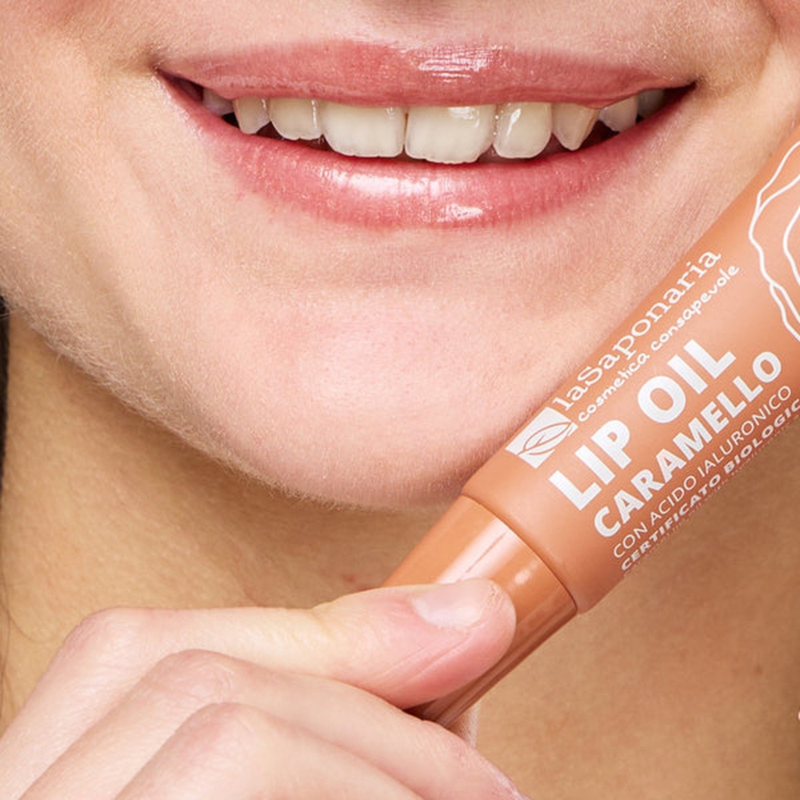 La Saponaria Tinted Lip Oil Caramel 12ml
