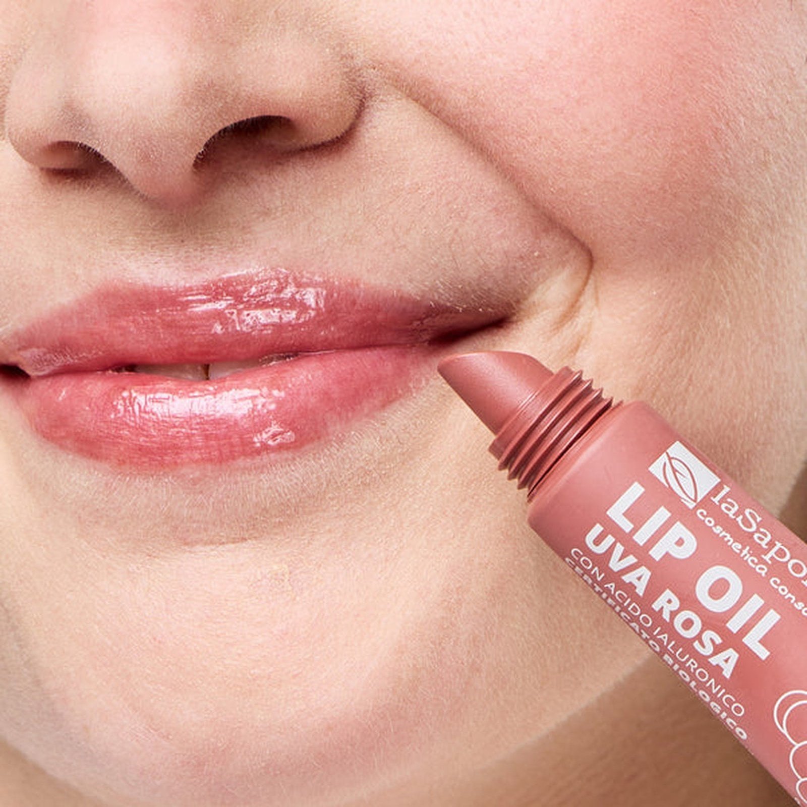 La Saponaria Tinted Lip Oil Pink Grape 12ml