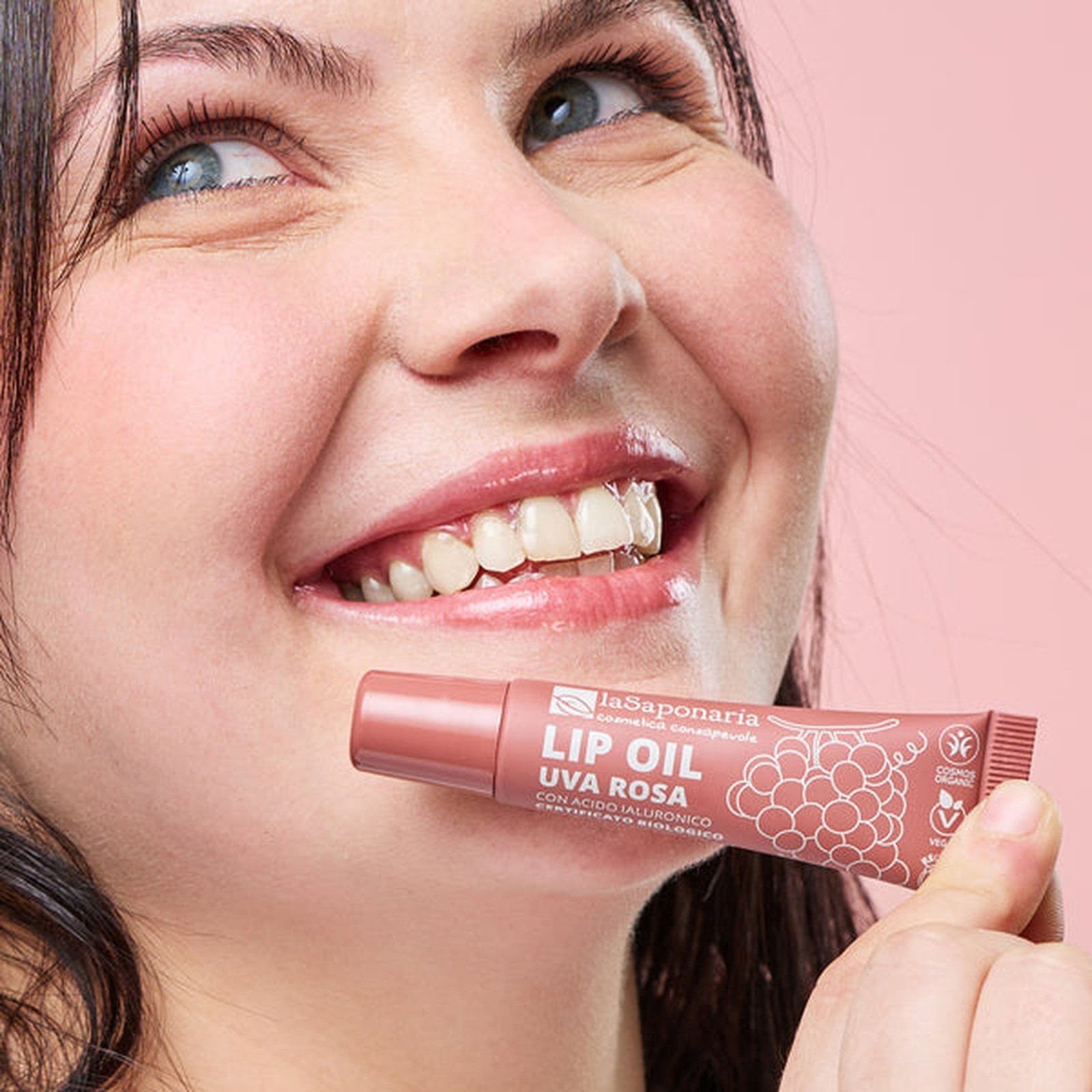 La Saponaria Tinted Lip Oil Pink Grape 12ml