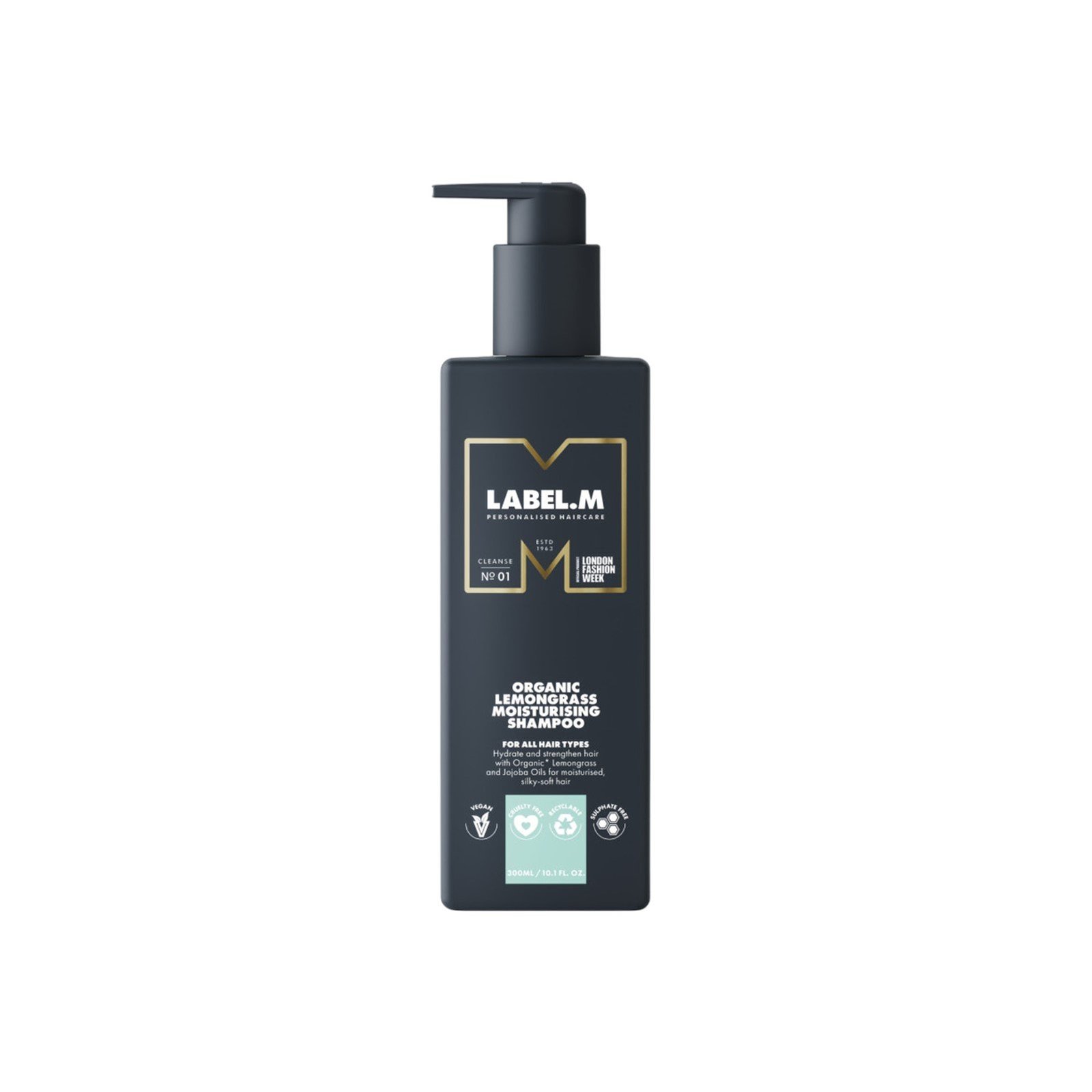 Label.M Organic Lemongrass Moisturizing Shampoo 300ml (10.1floz)