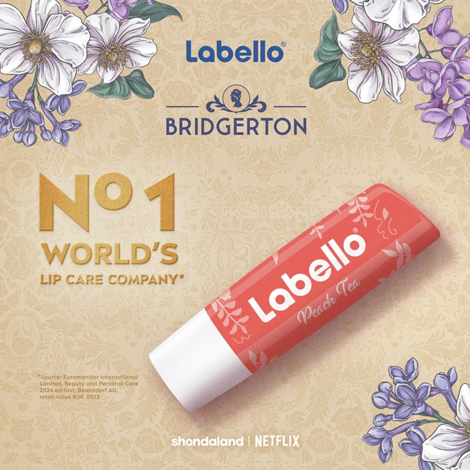 Labello Bridgerton Lip Balm Peach Tea 4.8g