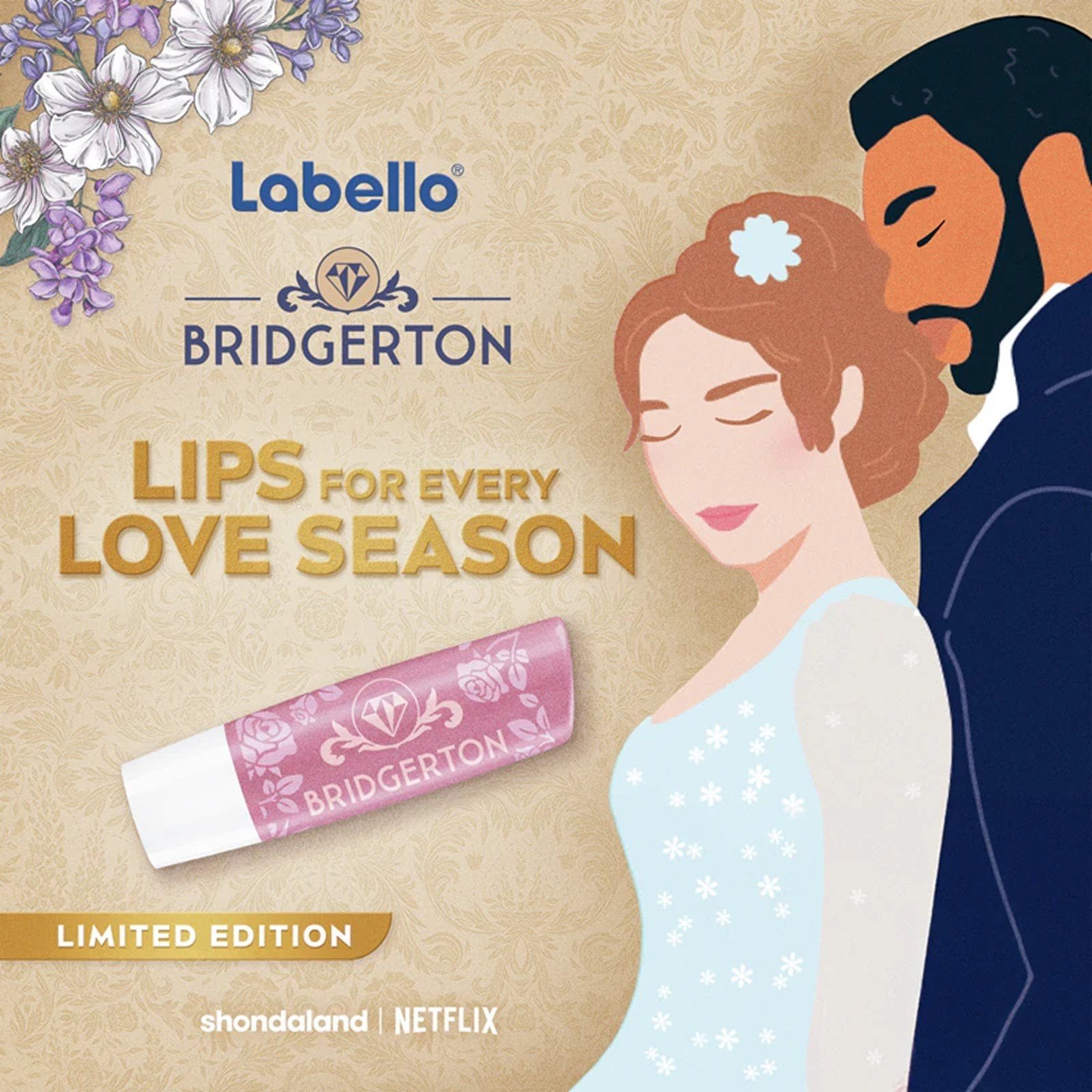 Labello Bridgerton Lip Balm Rose Meringue 4.8g