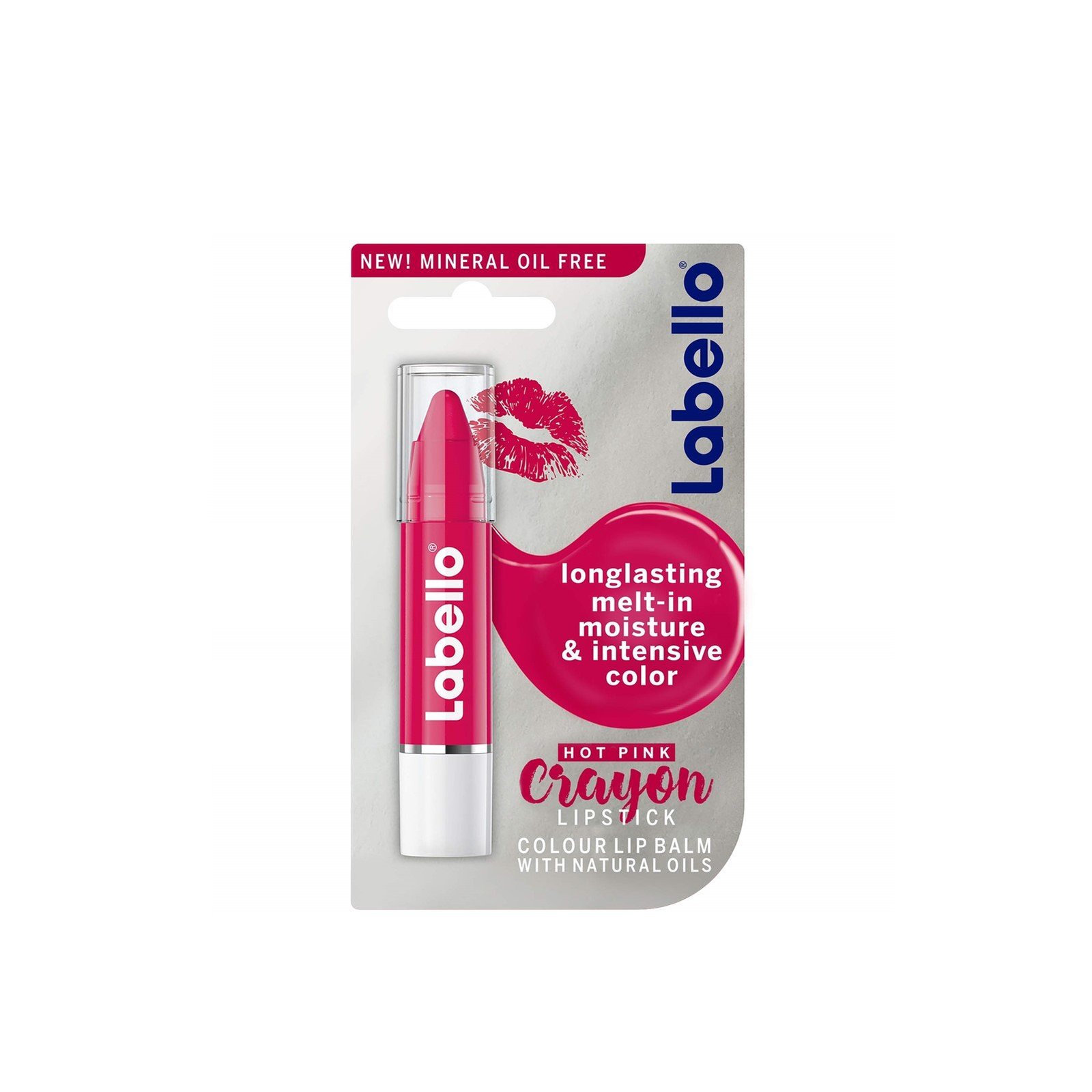 Labello Crayon Lipstick 02 Hot Pink 3g (0.1 oz)