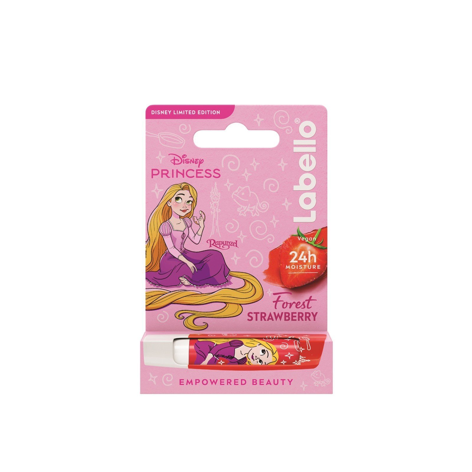 Labello Disney Princess Lip Balm Rapunzel Forest Strawberry 4.8g