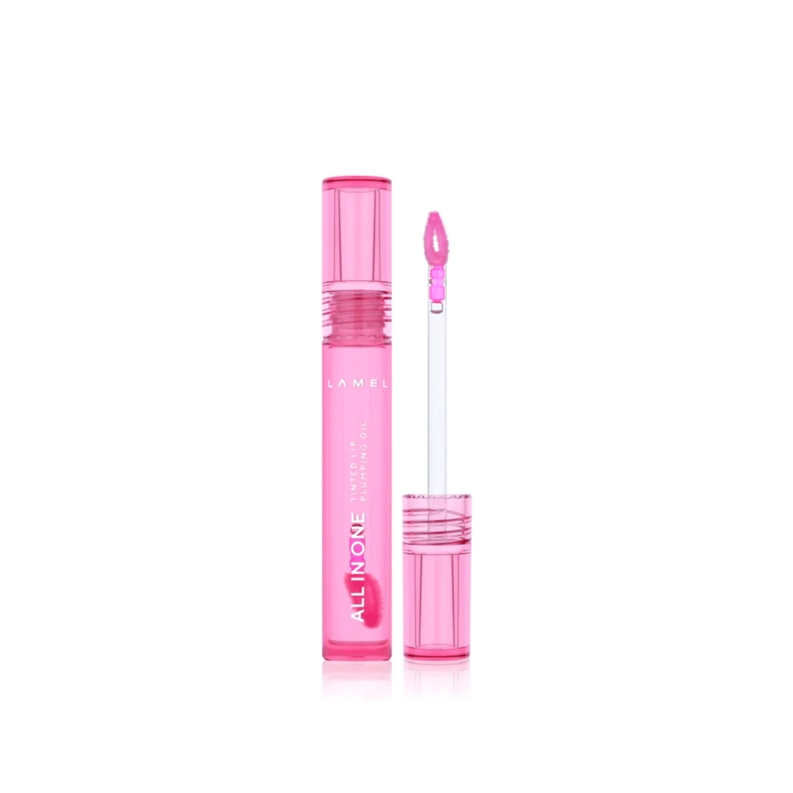 Lamel All In One Tinted Lip Plumping Oil 402 Pink Sparkle 3ml (0.1floz)