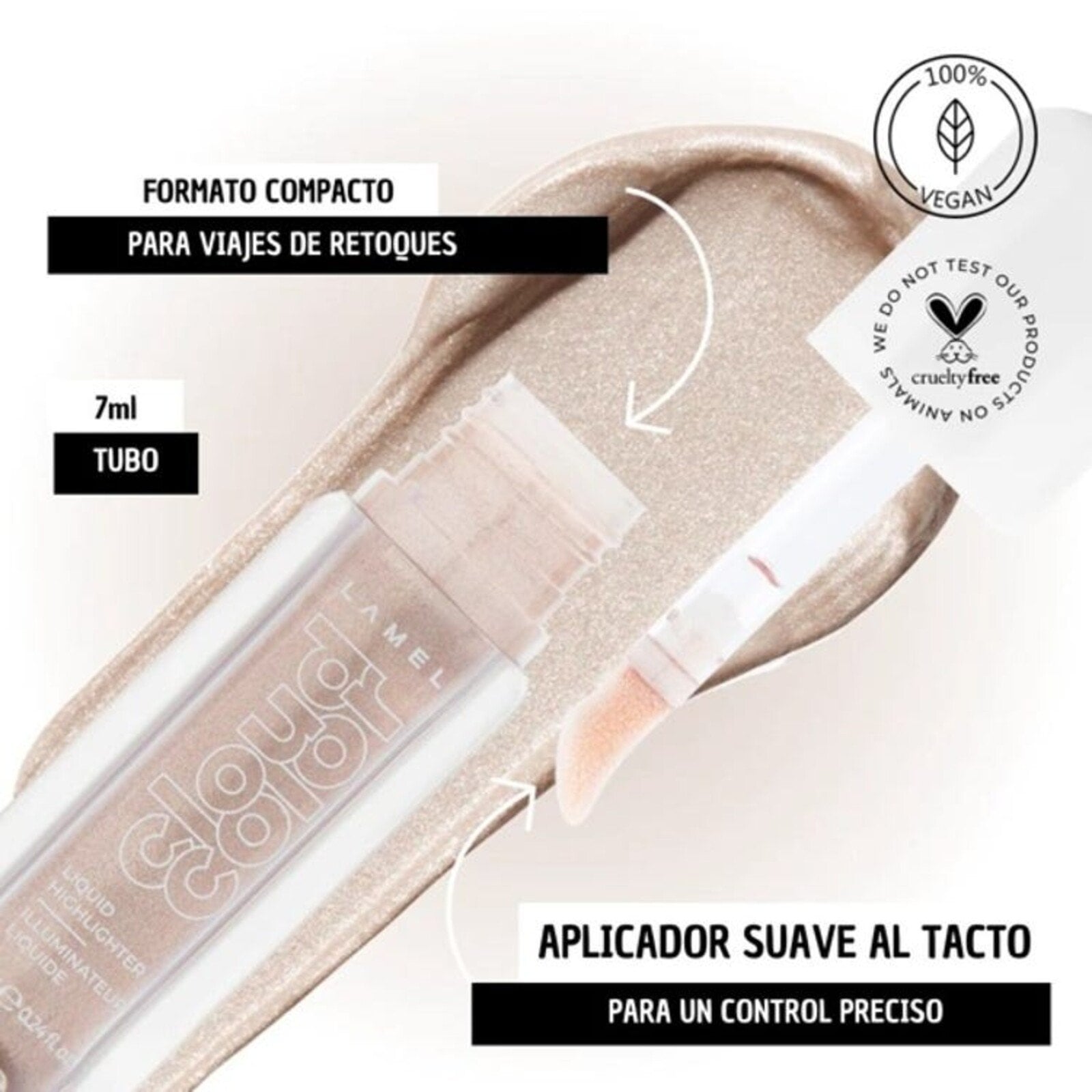 Lamel Cloud Color Liquid Highlighter 01 Moonstone 7ml