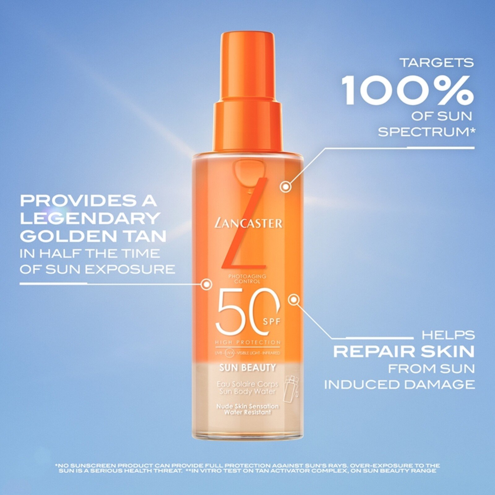 Lancaster Sun Beauty Eau Corporelle Solaire SPF50 150ml