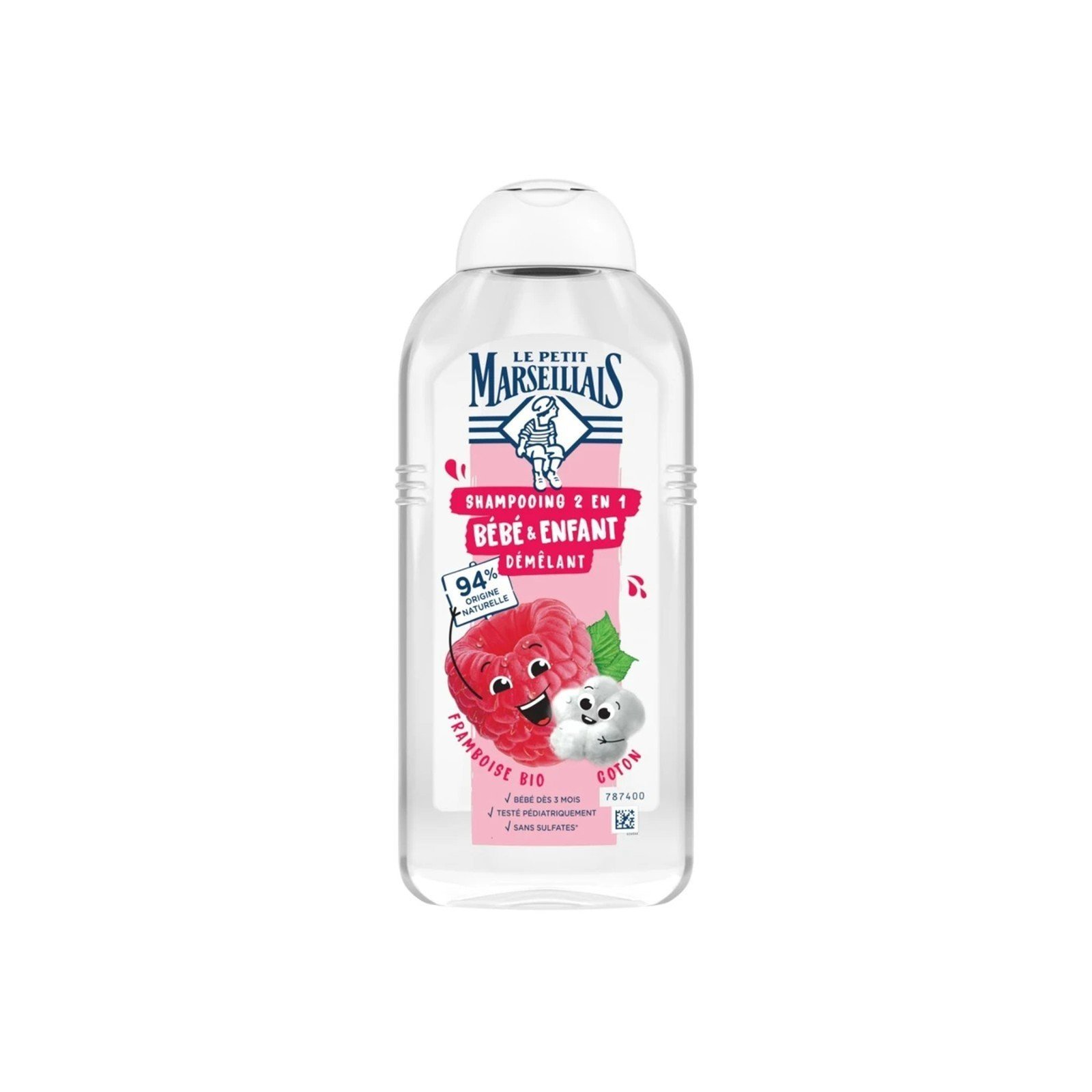 Le Petit Marseillais 2-In-1 Kids Organic Raspberry and Cotton Shampoo 300ml قطر