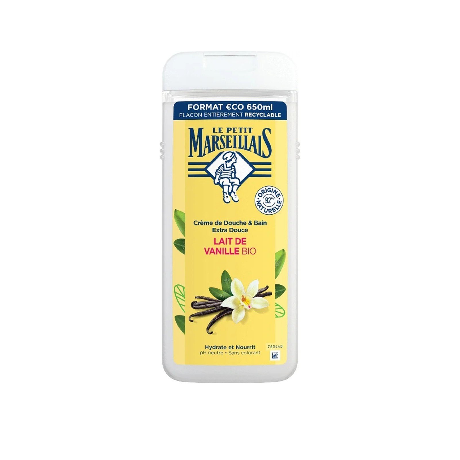 Le Petit Marsellais Organic Vanilla Milk Shower Cream 650ml Qatar