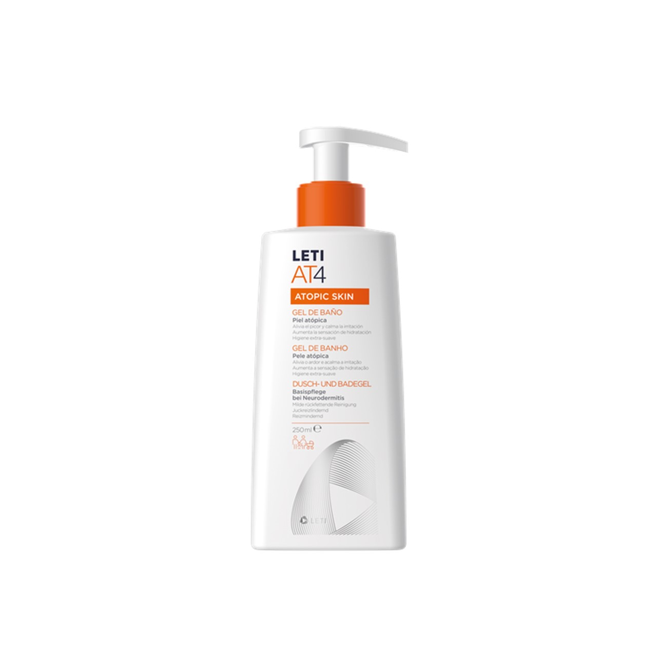 LETI AT4 Atopic Skin Bath Gel 250ml (8.45fl oz)