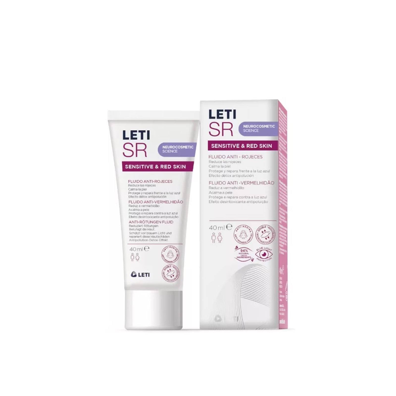 LETI SR Sensitive & Red Skin Anti-Redness Fluid 40ml (1.35 fl oz)