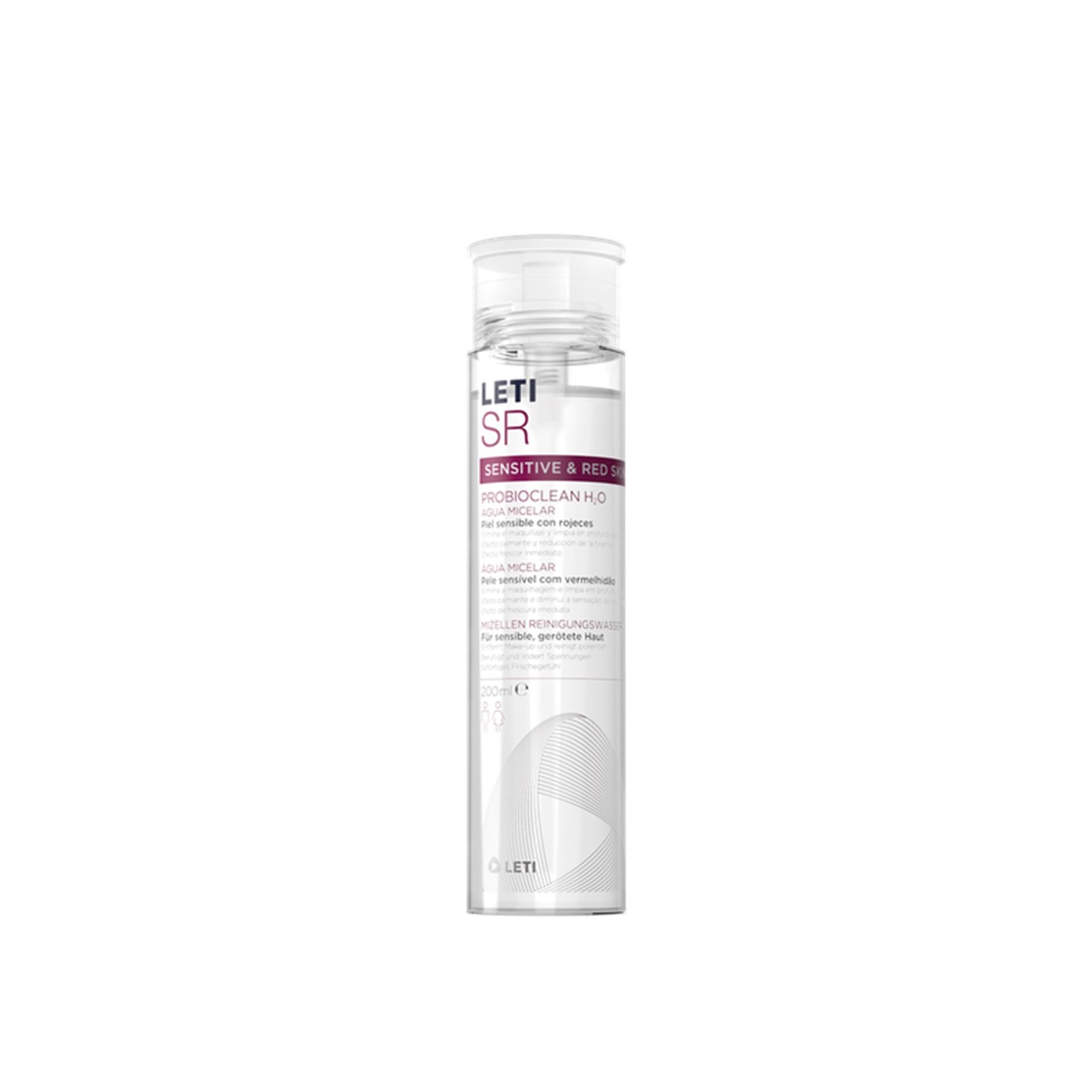 LETI SR Sensitive & Red Skin ProbioClean H2O Micellar Water 200ml (6.76fl oz)