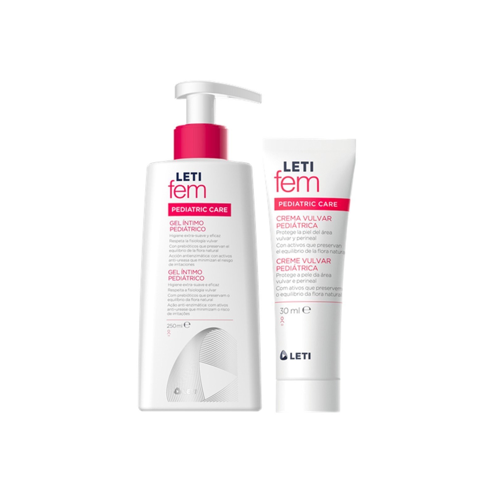LETIfem Pediatric Intimate Gel 250ml + Pediatric Vulvar Cream 30ml