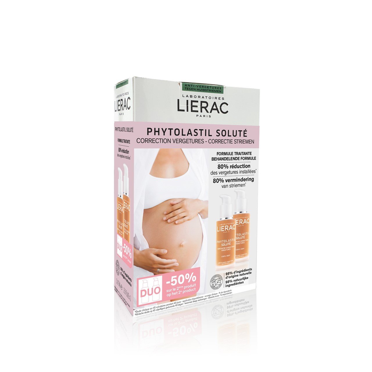 Lierac Phytolastil Soluté Stretch Mark Correction Concentrate 75ml x2