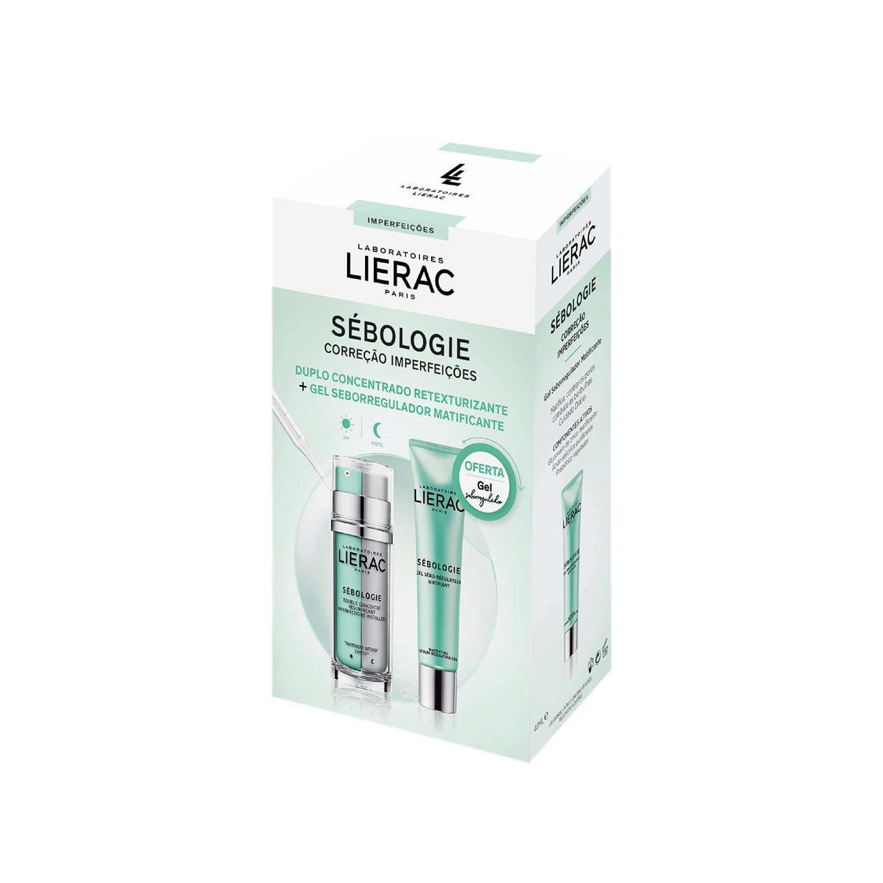 Lierac Sébologie Double Concentrate 2x15ml + Correction Gel 40ml (1.35fl oz)