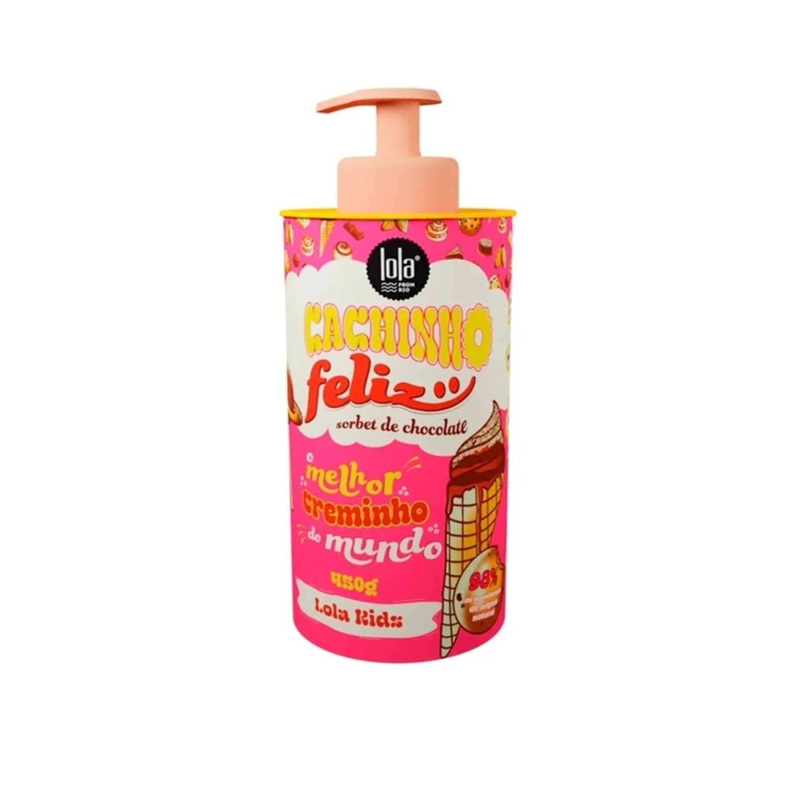 Lola Cosmetics Lola Kids Cachinho Feliz Detangling Cream Chocolate 450g