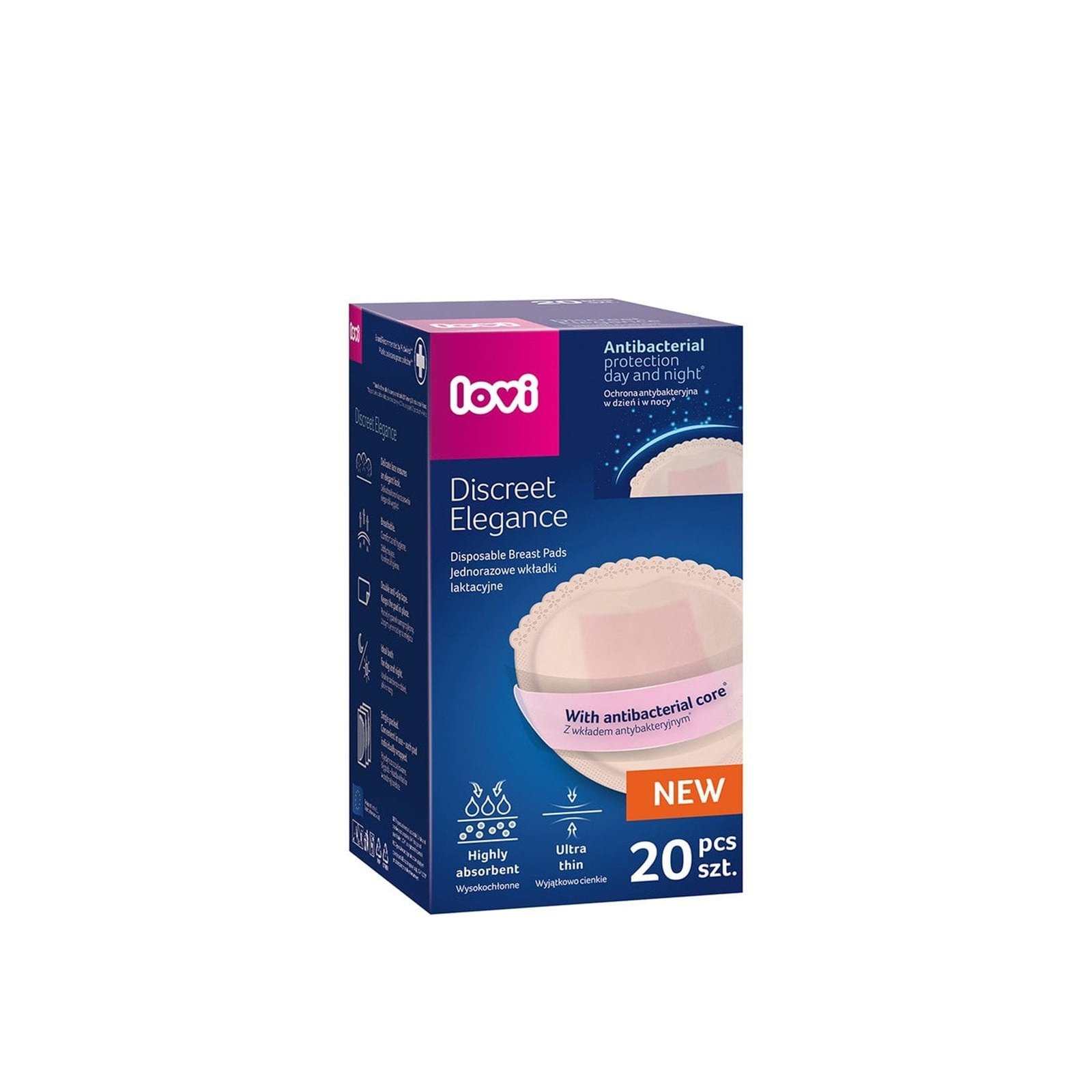 LOVI Discreet Elegance Disposable Breast Pads Nude x20