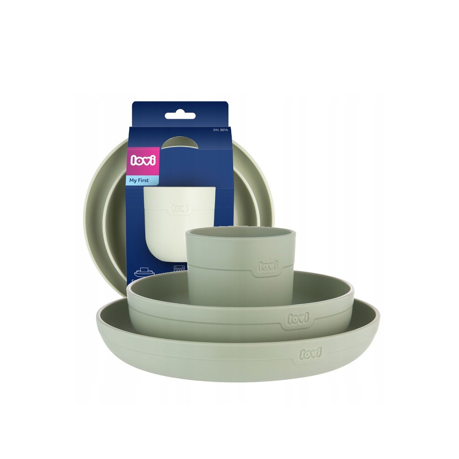 LOVI My First Tableware Pistachio Set Qatar Delivery