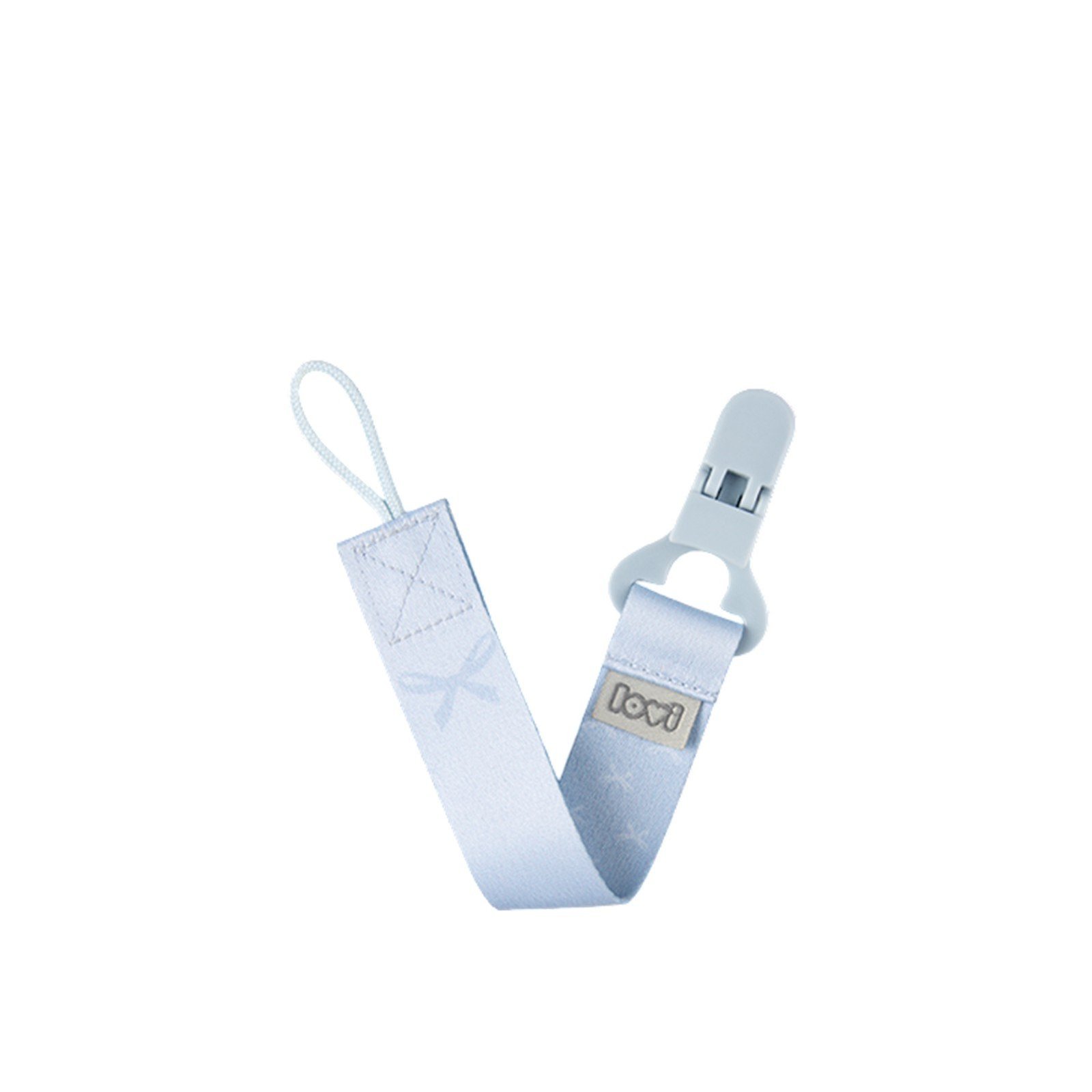 LOVI Soother Clip with Ribbon Blue قطر التوصيل