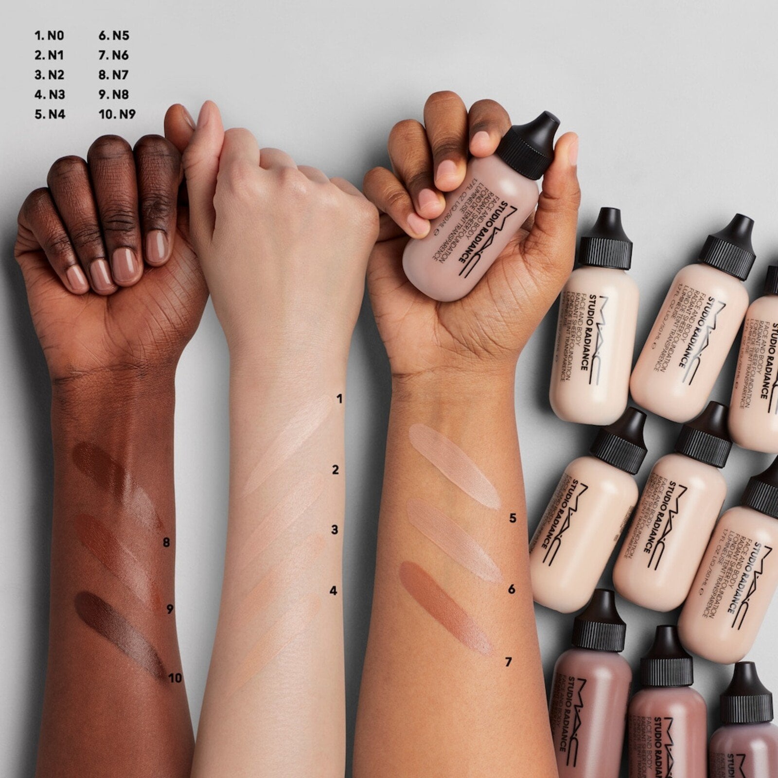 M.A.C Cosmetics Studio Radiance Face and Body Radiant Sheer Foundation N4 50ml