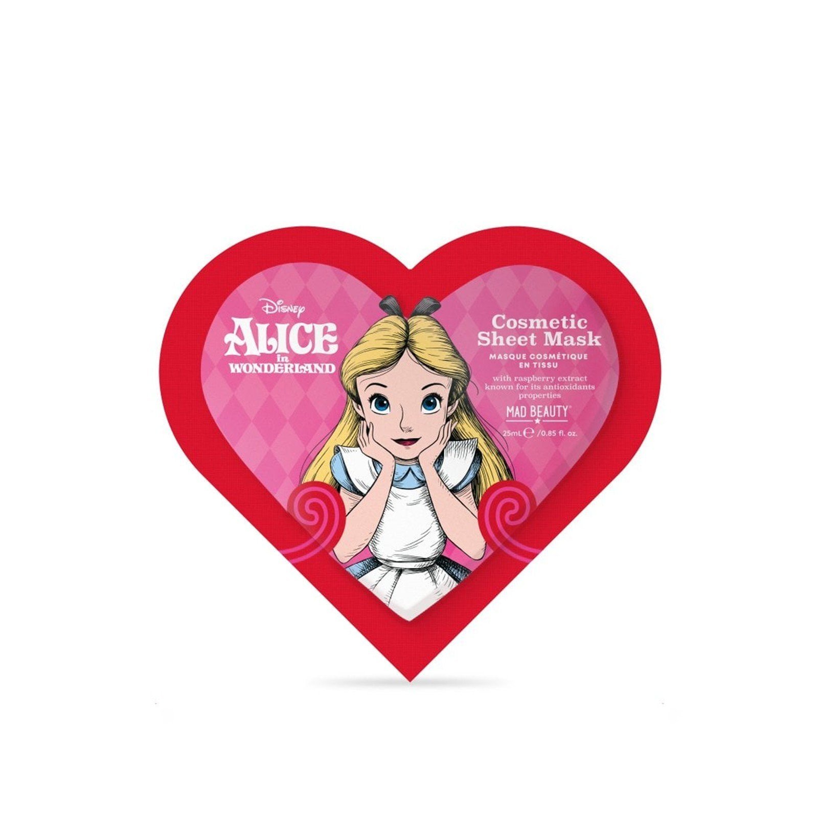 Mad Beauty Alice in Wonderland Cosmetic Sheet Mask 25ml