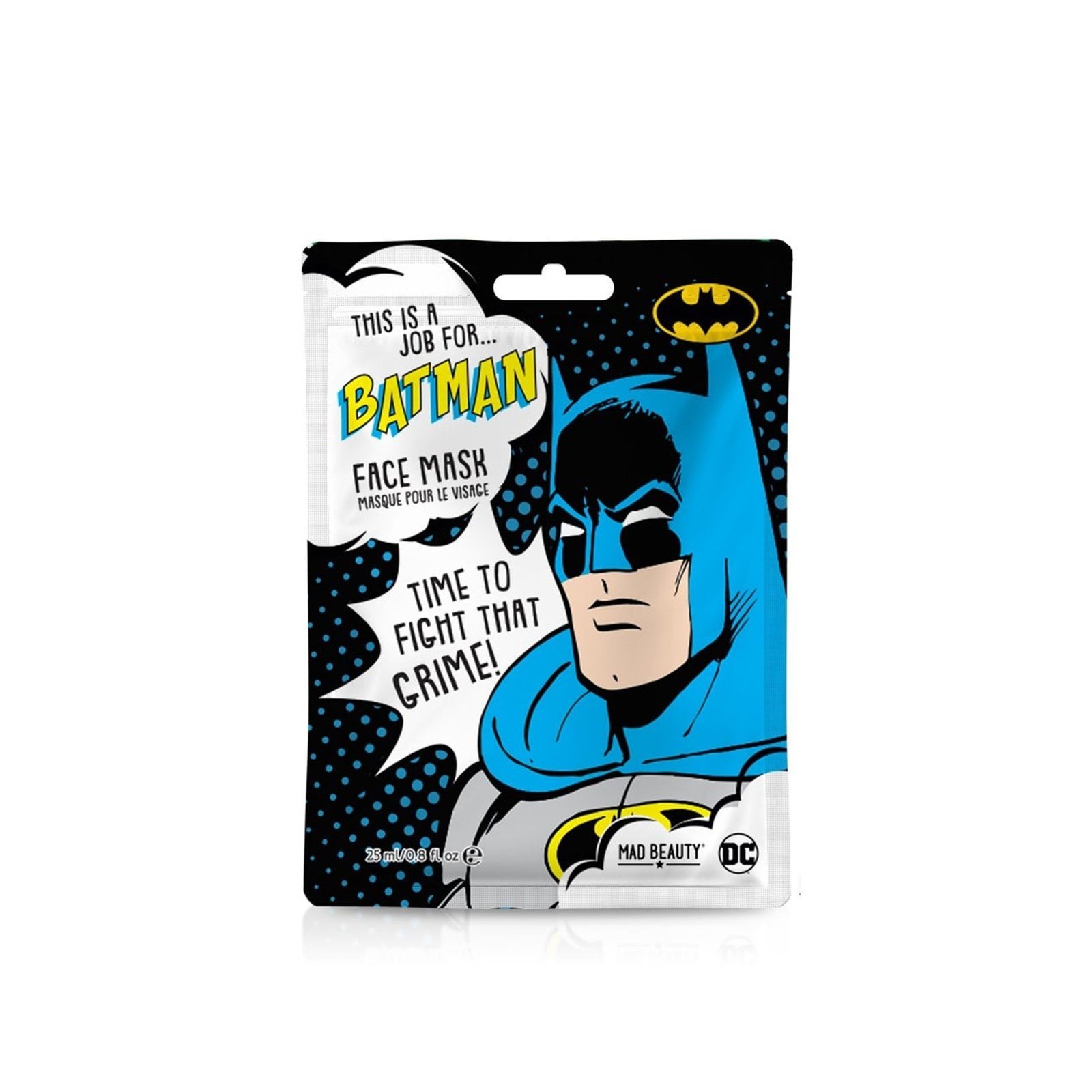 Mad Beauty Batman Black Tea Sheet Face Mask 25ml (0.8 fl oz)
