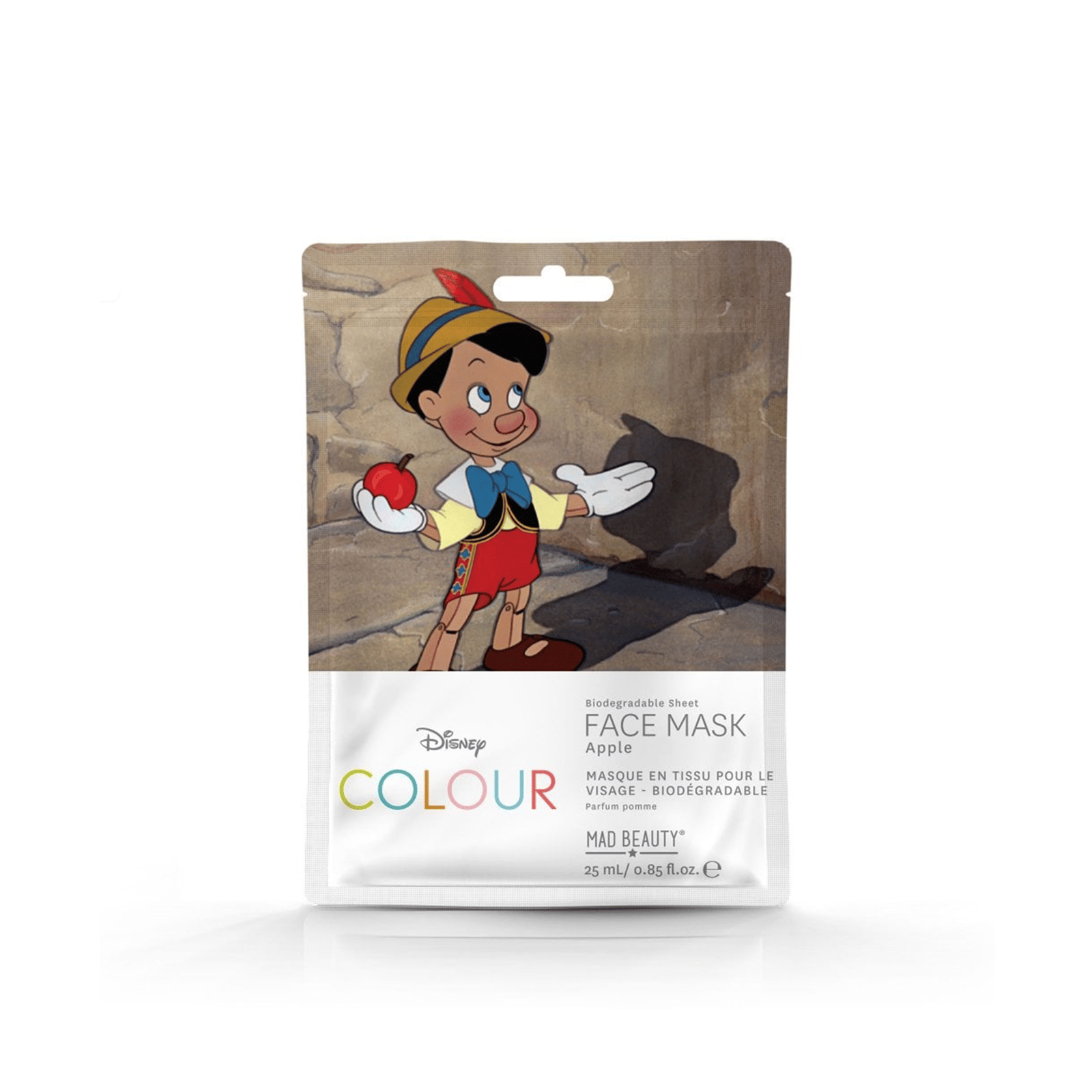 Mad Beauty Disney Colour Pinocchio Sheet Face Mask Apple 25ml (0.85 fl oz)