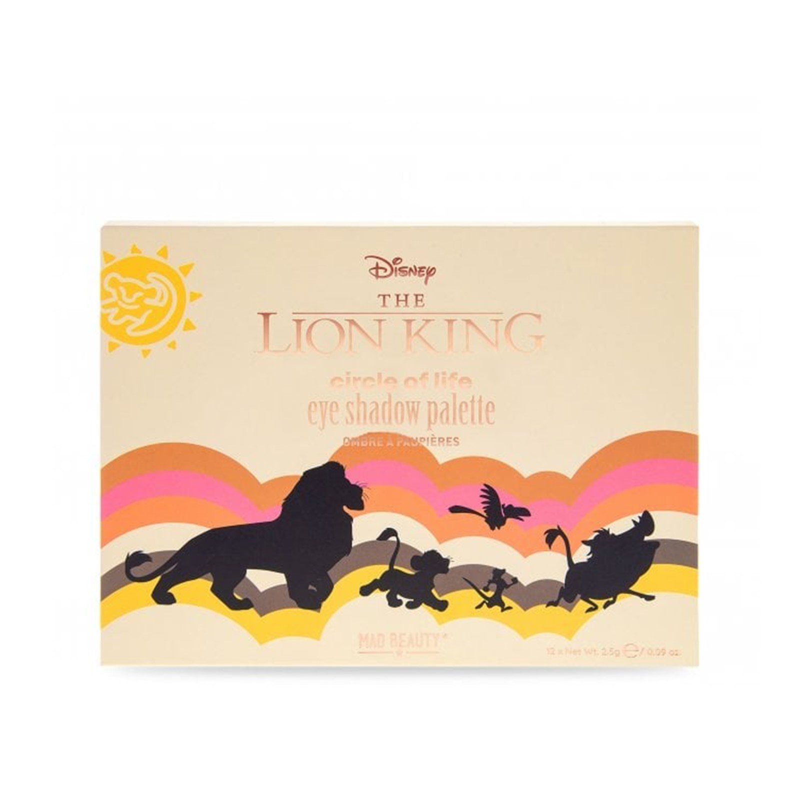 Mad Beauty Disney The Lion KIng Circle Of Life Eye Shadow Palette