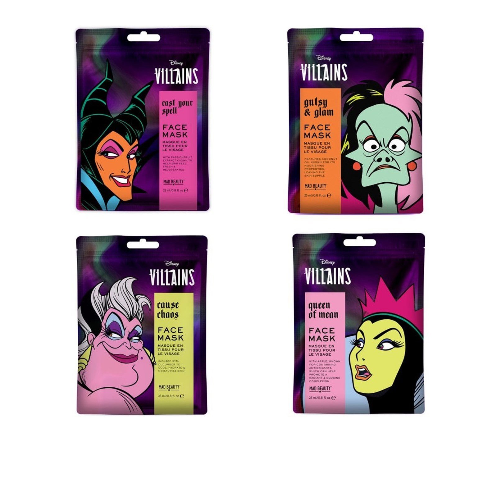 Mad Beauty Disney Villains Sheet Face Mask