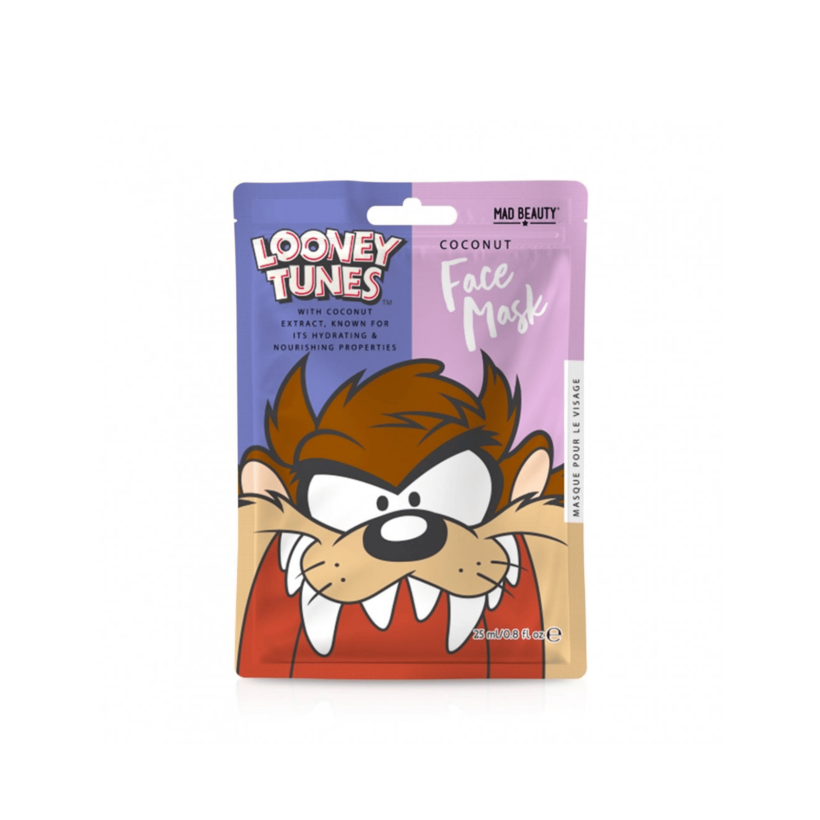 Mad Beauty Warner Brothers Looney Tunes Taz Sheet Face Mask 25ml