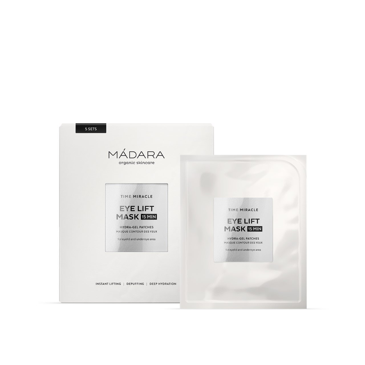 Mádara Time Miracle Eye Lift Mask Hydra-Gel Patches 5 Sets