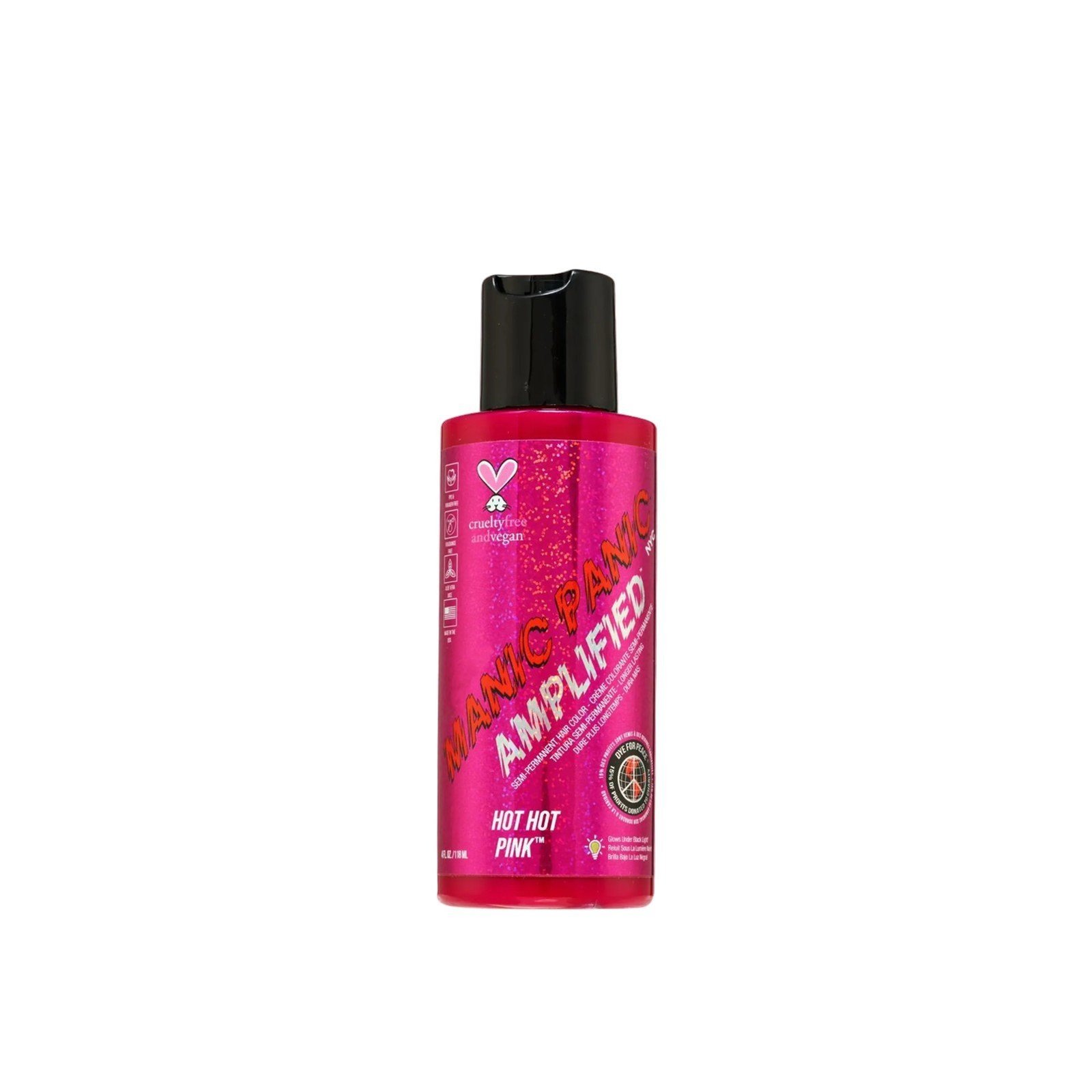 Manic Panic Amplified Semi-Permanent Hair Color Hot Hot Pink 118ml قطر التوصيل