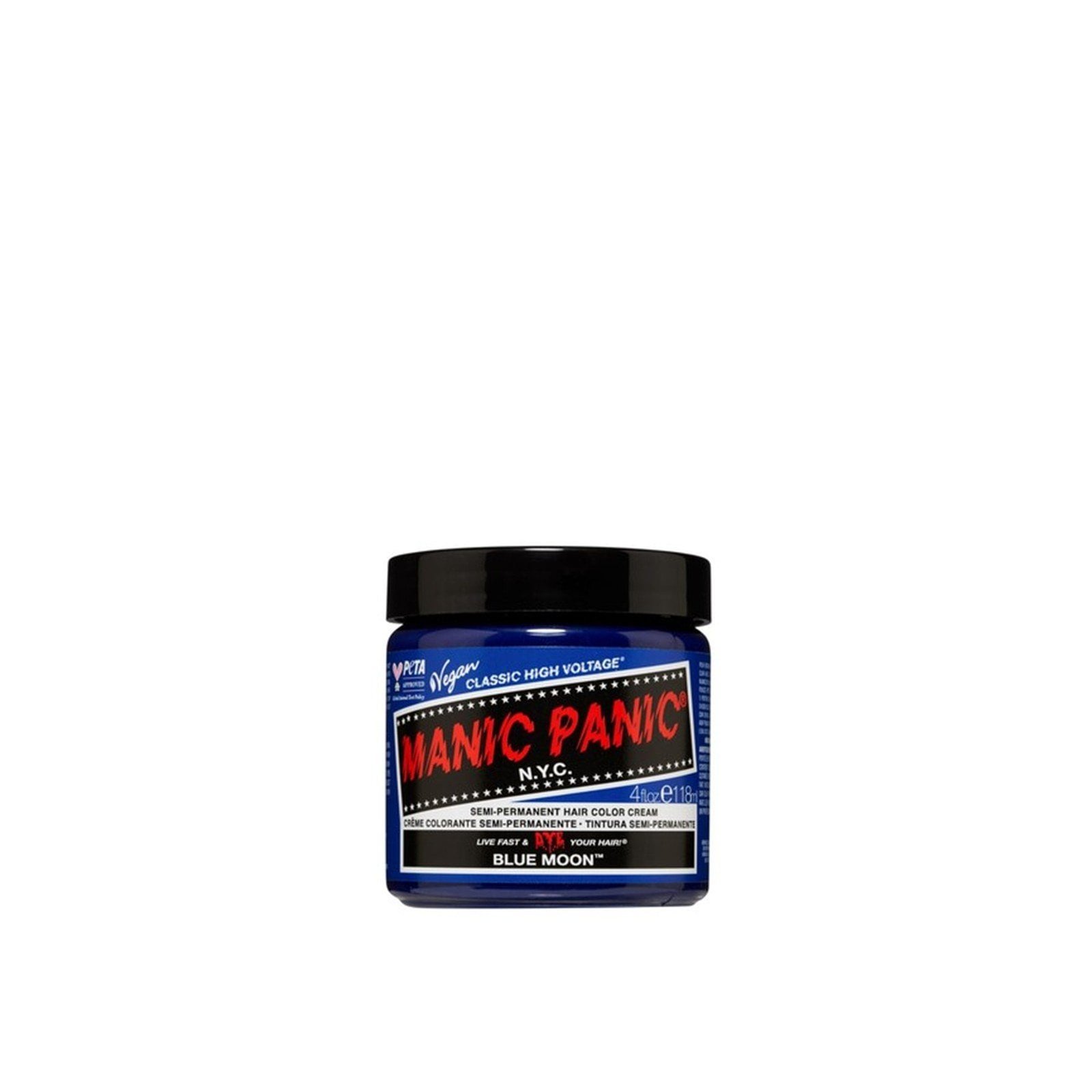 Manic Panic Classic High Voltage Semi-Permanent Hair Color Cream Blue Moon 118ml (4floz)