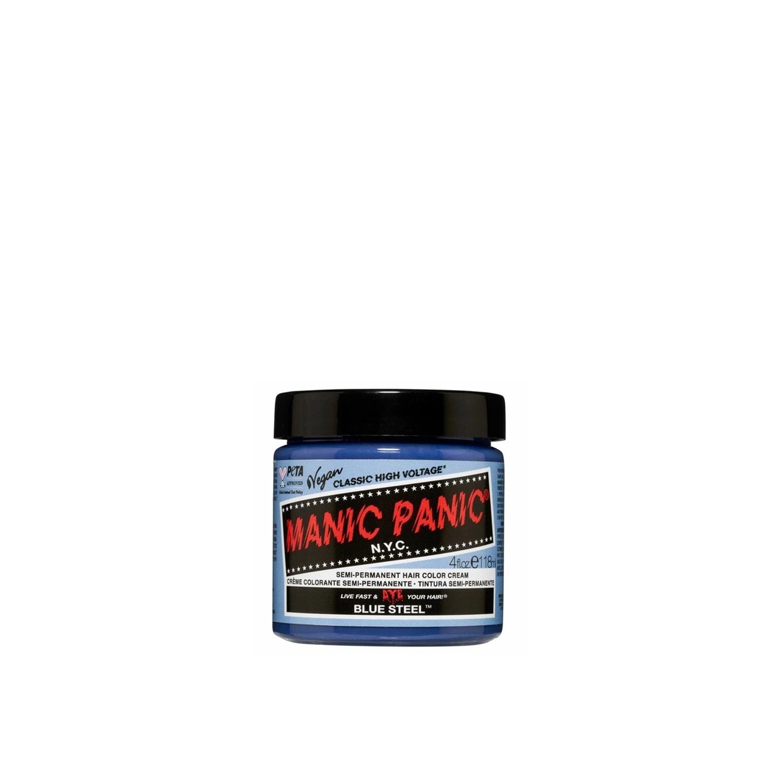 Manic Panic Classic High Voltage Semi-Permanent Hair Color Cream Blue Steel 118ml