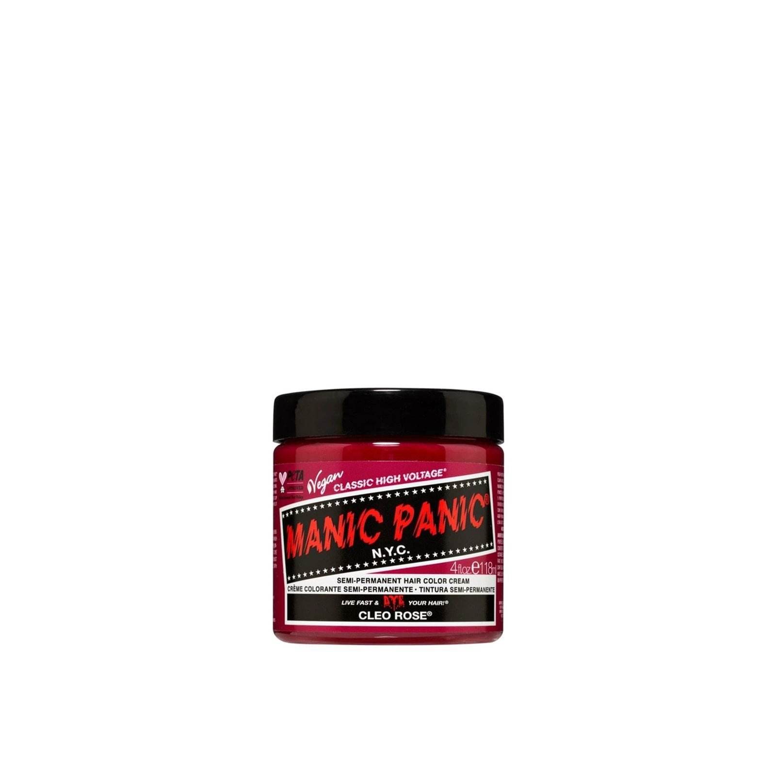 Manic Panic Classic High Voltage Semi-Permanent Hair Color Cream Cleo Rose 118ml