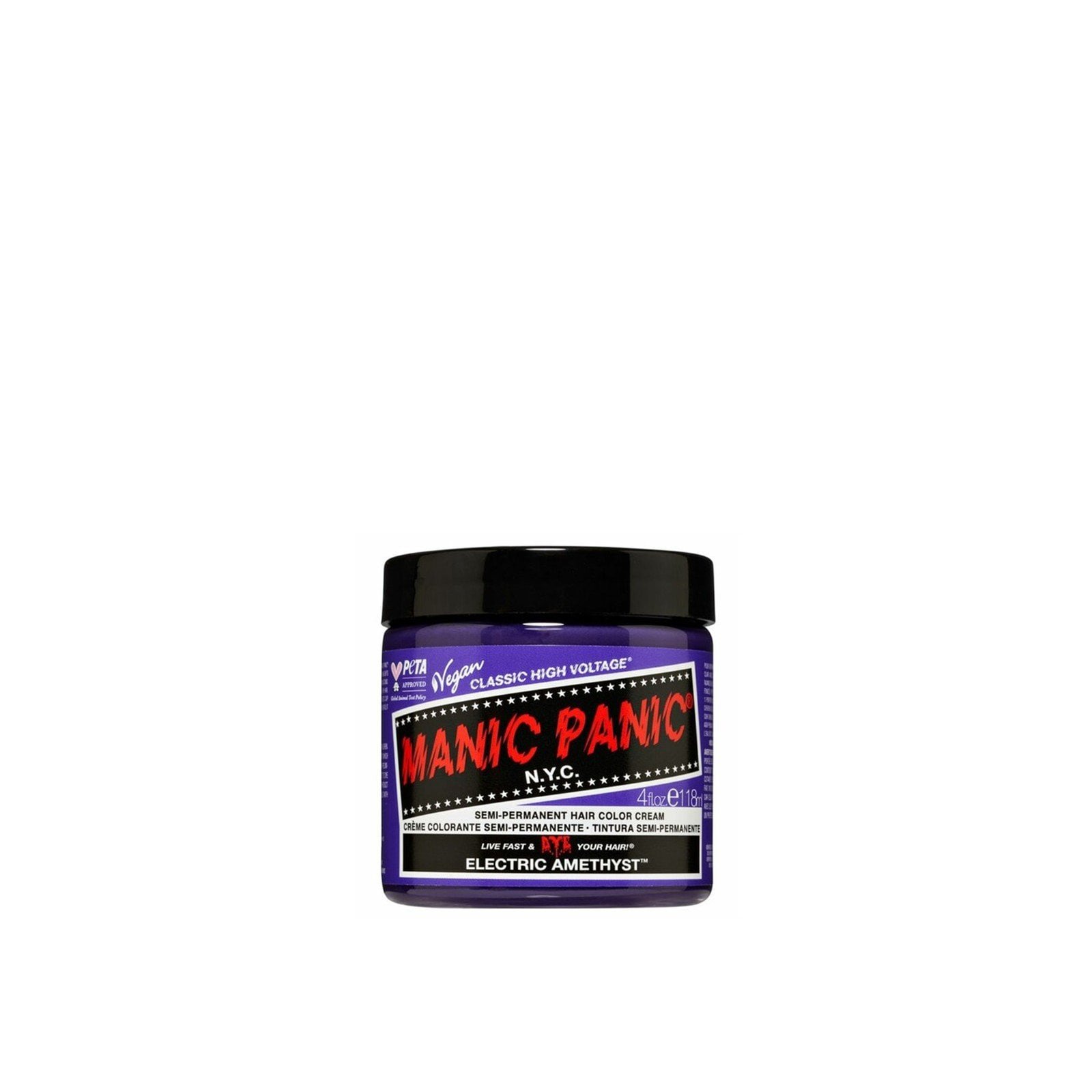 Manic Panic Classic High Voltage Semi-Permanent Hair Color Cream Electric Amethyst 118ml