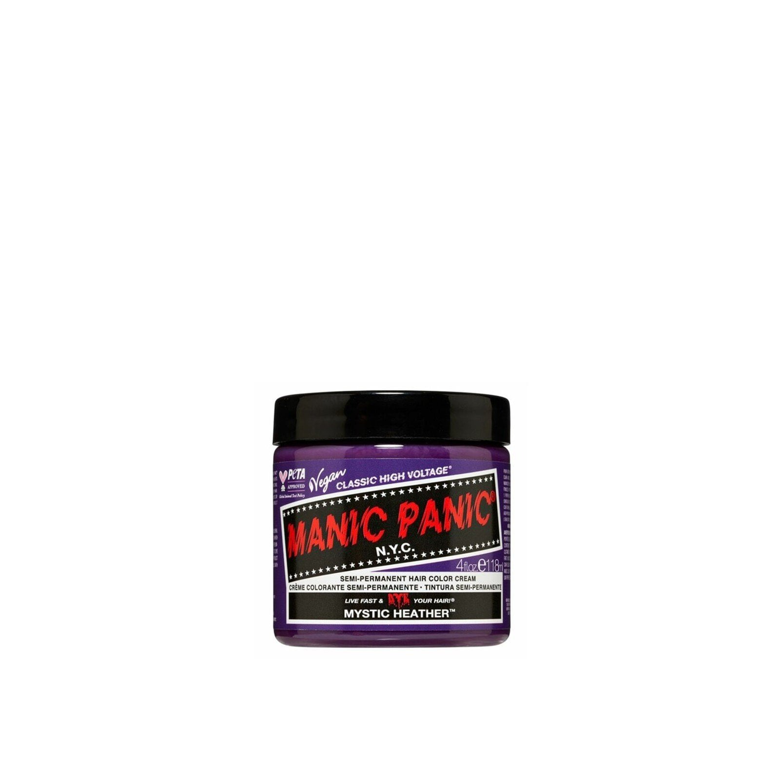 Manic Panic Classic High Voltage Semi-Permanent Hair Color Cream Mystic Heather 118ml (4floz)