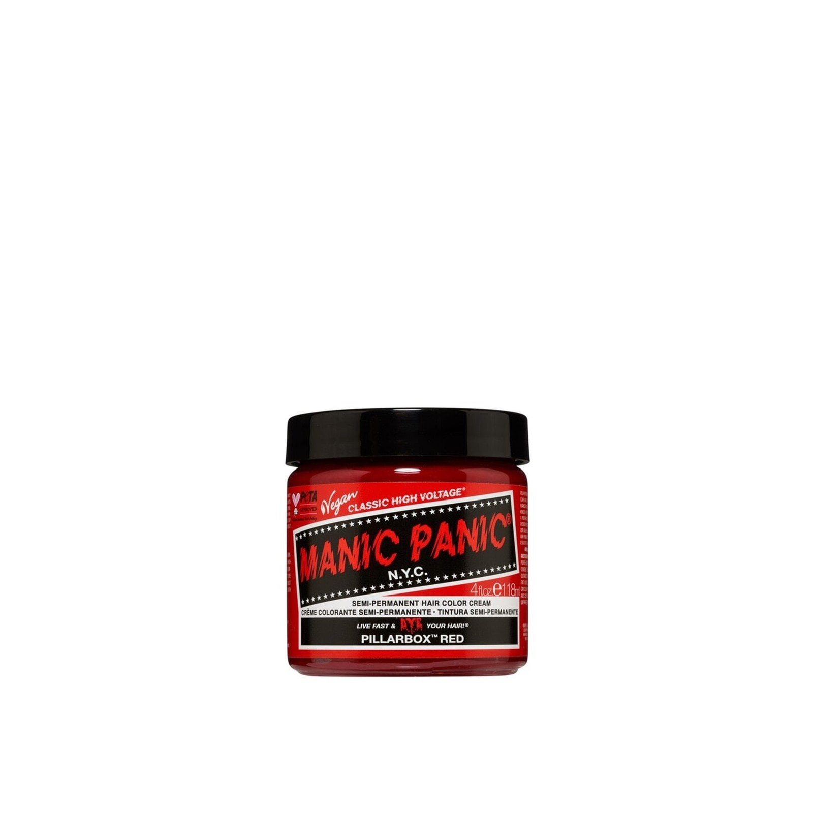 Manic Panic Classic High Voltage Semi-Permanent Hair Color Cream Pillarbox Red 118ml