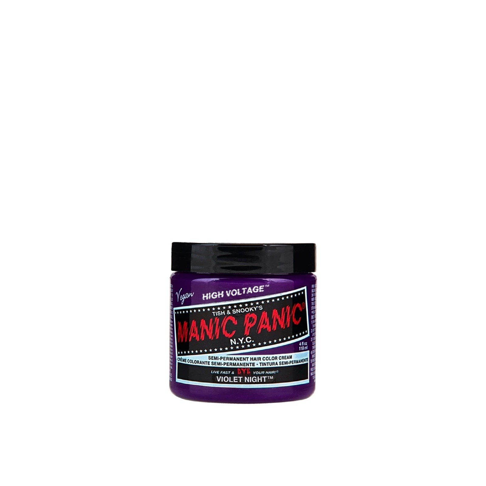 Manic Panic Classic High Voltage Semi-Permanent Hair Color Cream Violet Night 118ml