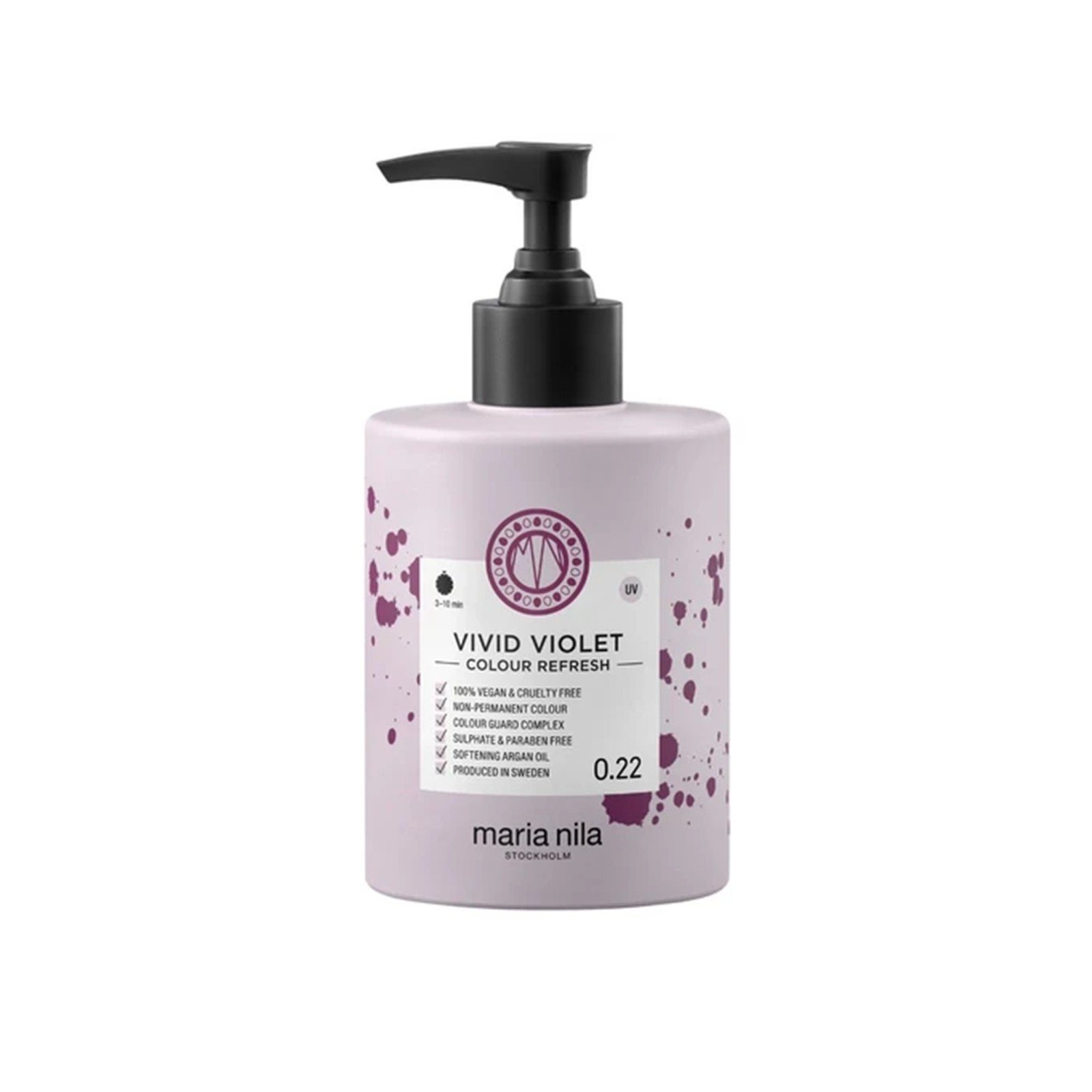 Maria Nila Color Refresh Semi-Permanent Color Mask 0.22 Vivid Violet 300ml (10.1floz)