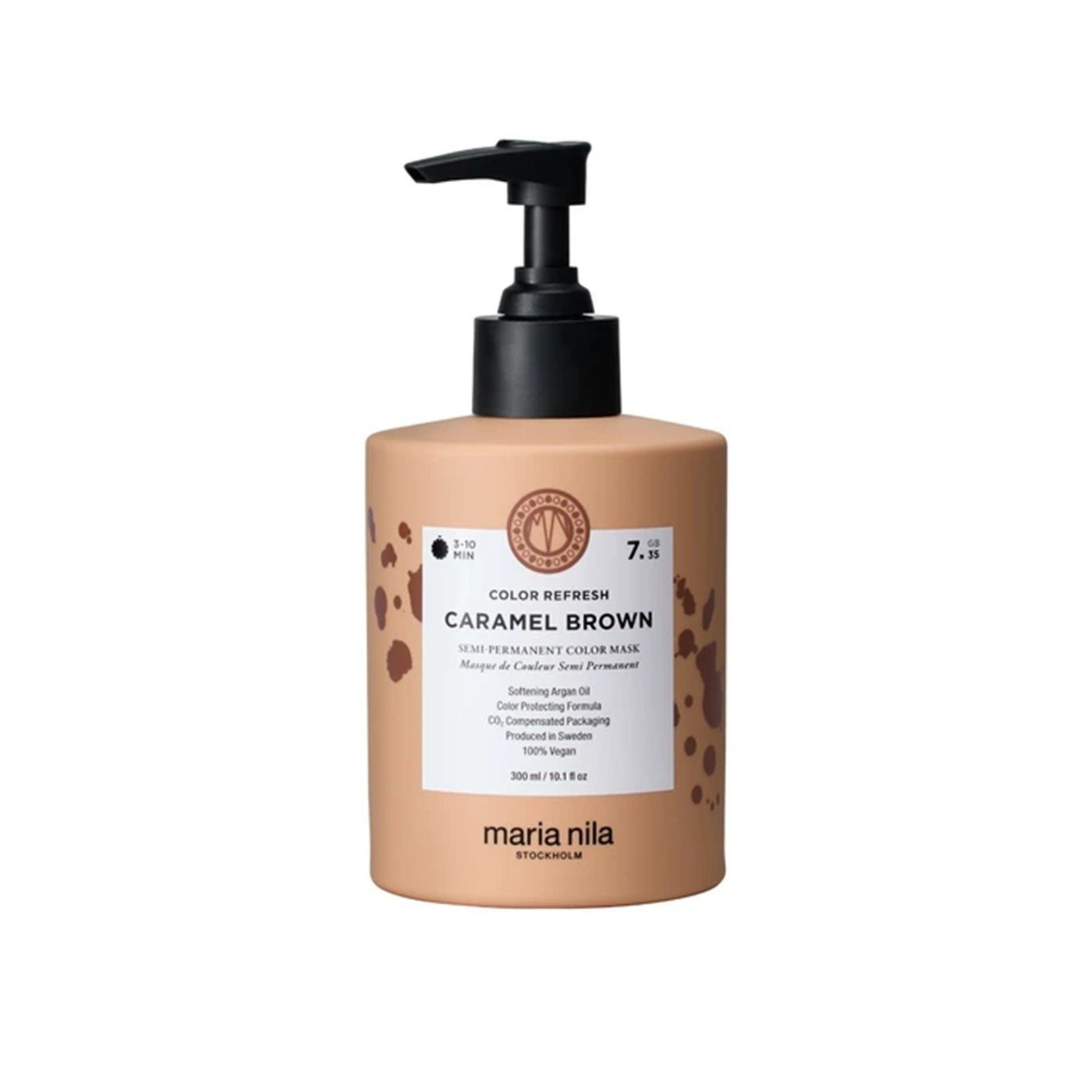 Maria Nila Color Refresh Semi-Permanent Color Mask 7.35 Caramel Brown 300ml (10.1floz)