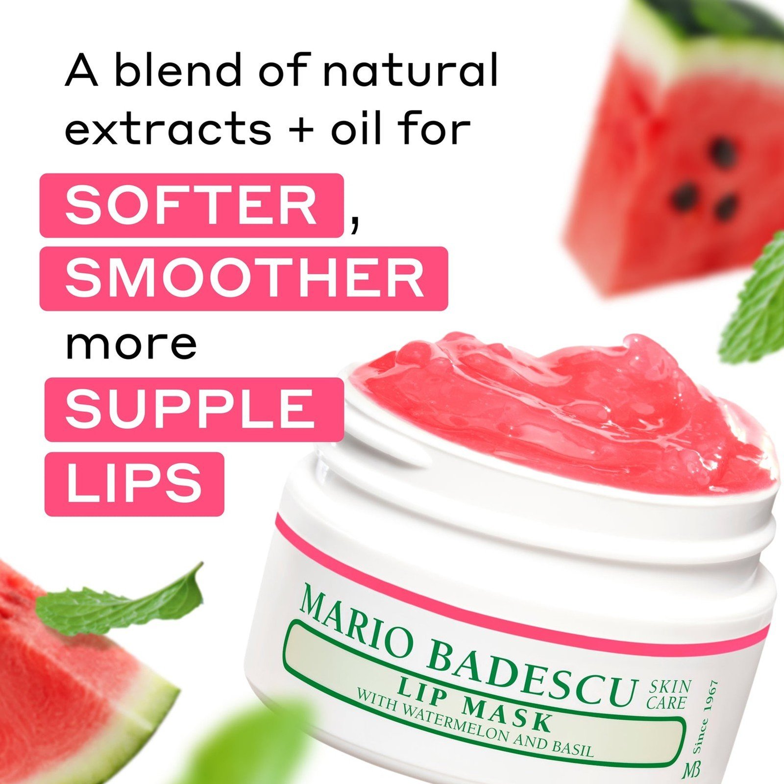 Mario Badescu Lip Mask with Watermelon and Basil 14g (0.5oz)